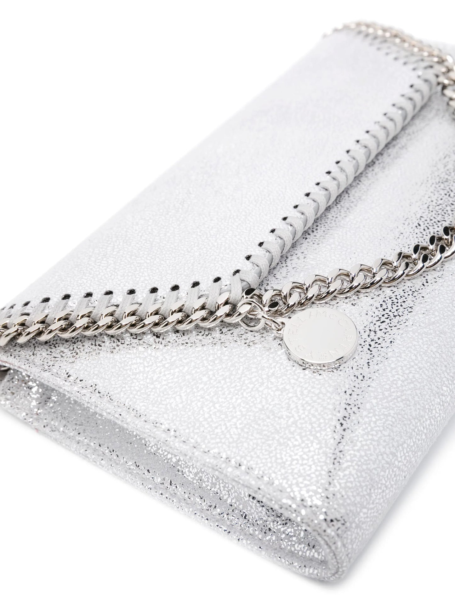 Falabella Wallet metallic-finish crossbody bag