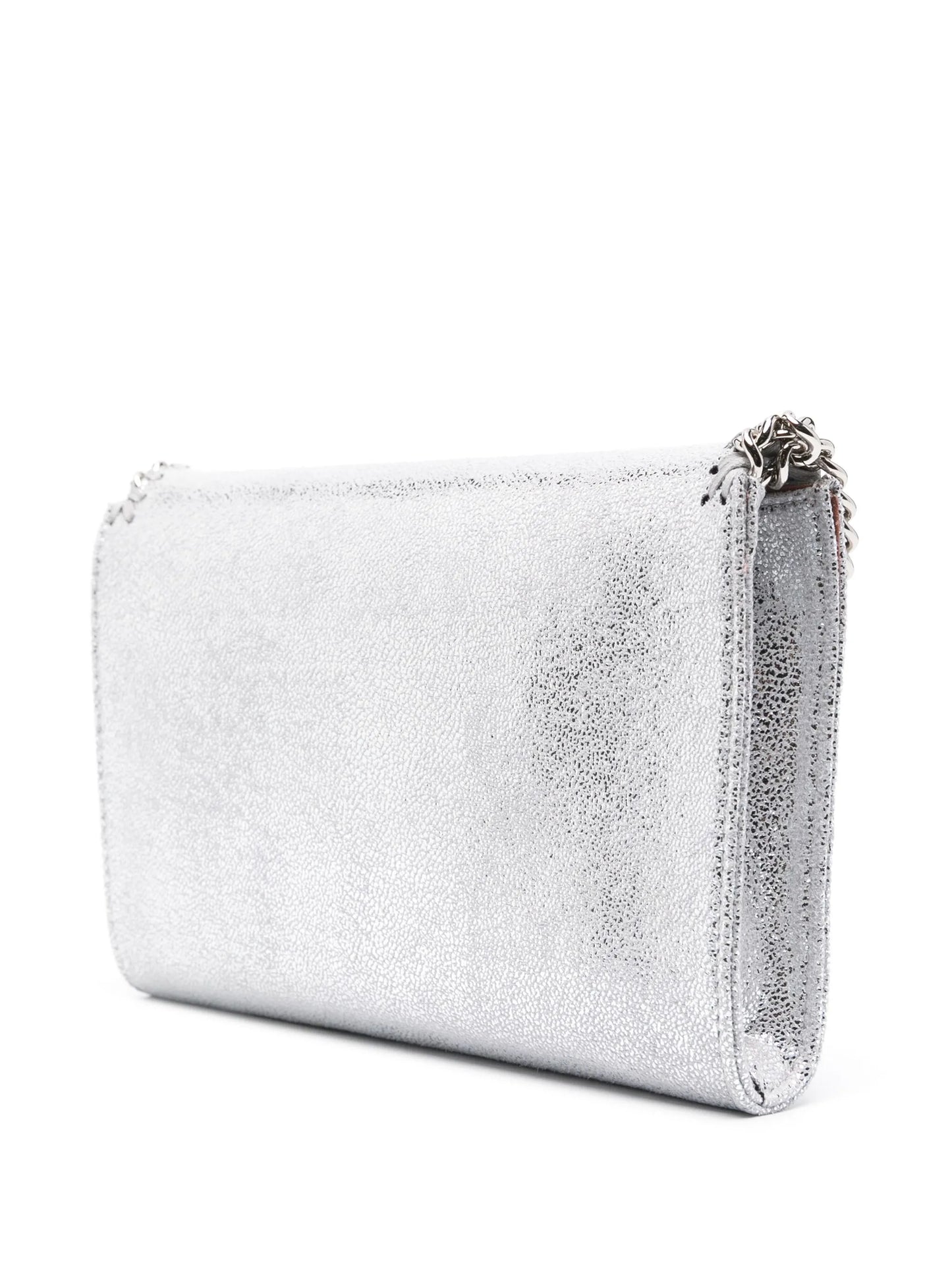 Falabella Wallet metallic-finish crossbody bag