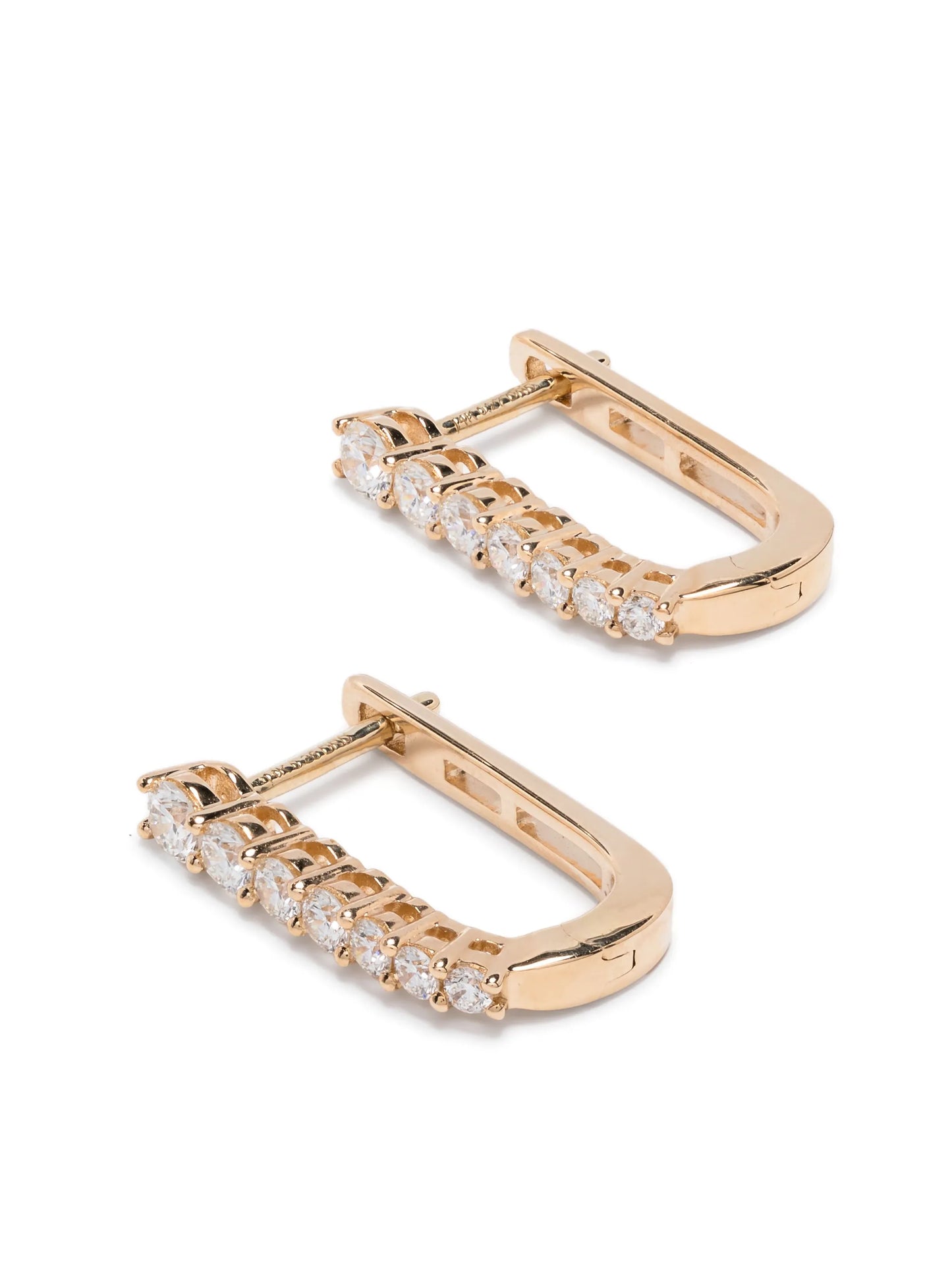 14kt yellow gold Ava Bea diamond hoop earrings