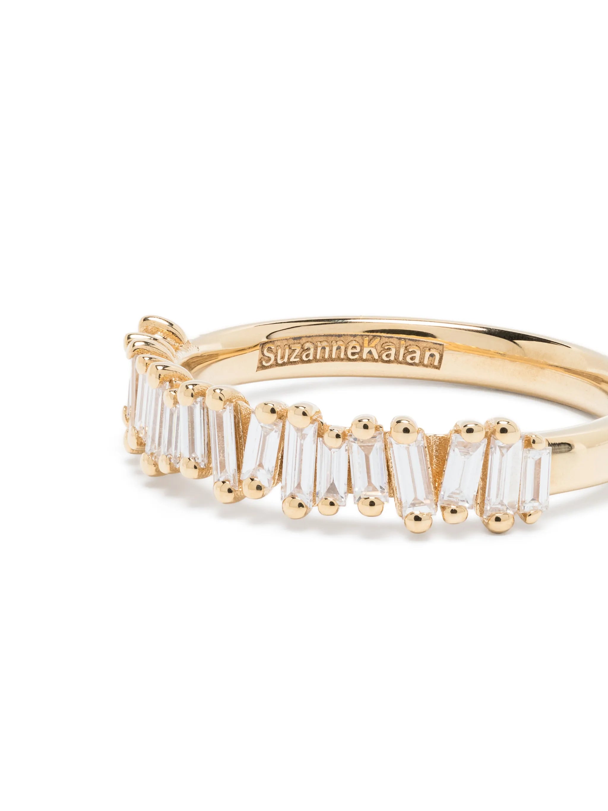 18kt yellow gold Classic diamond stacker ring