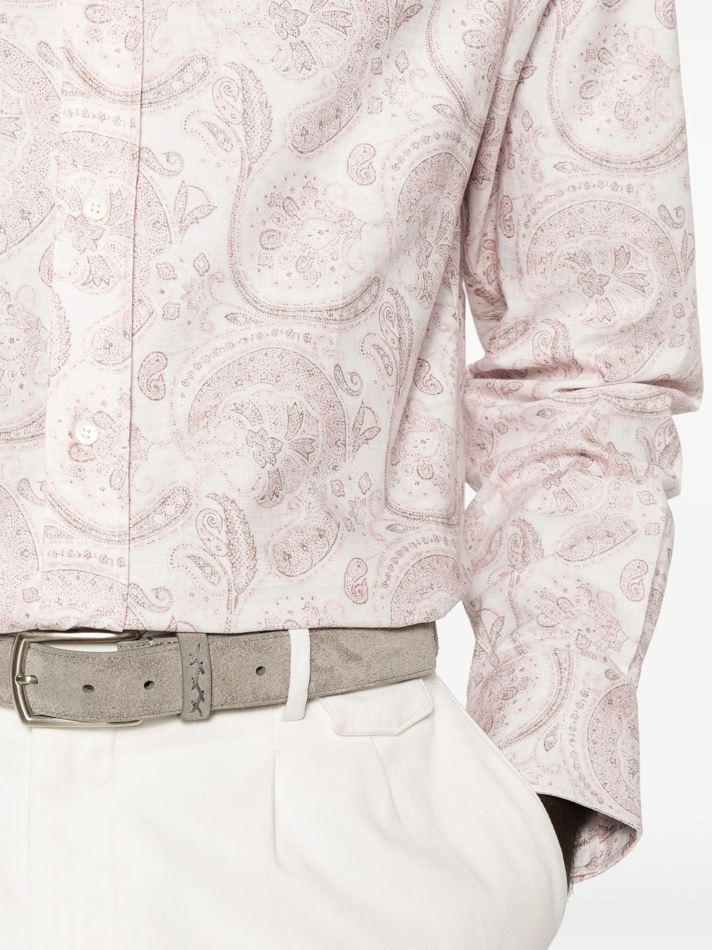 Paisley-print cotton shirt