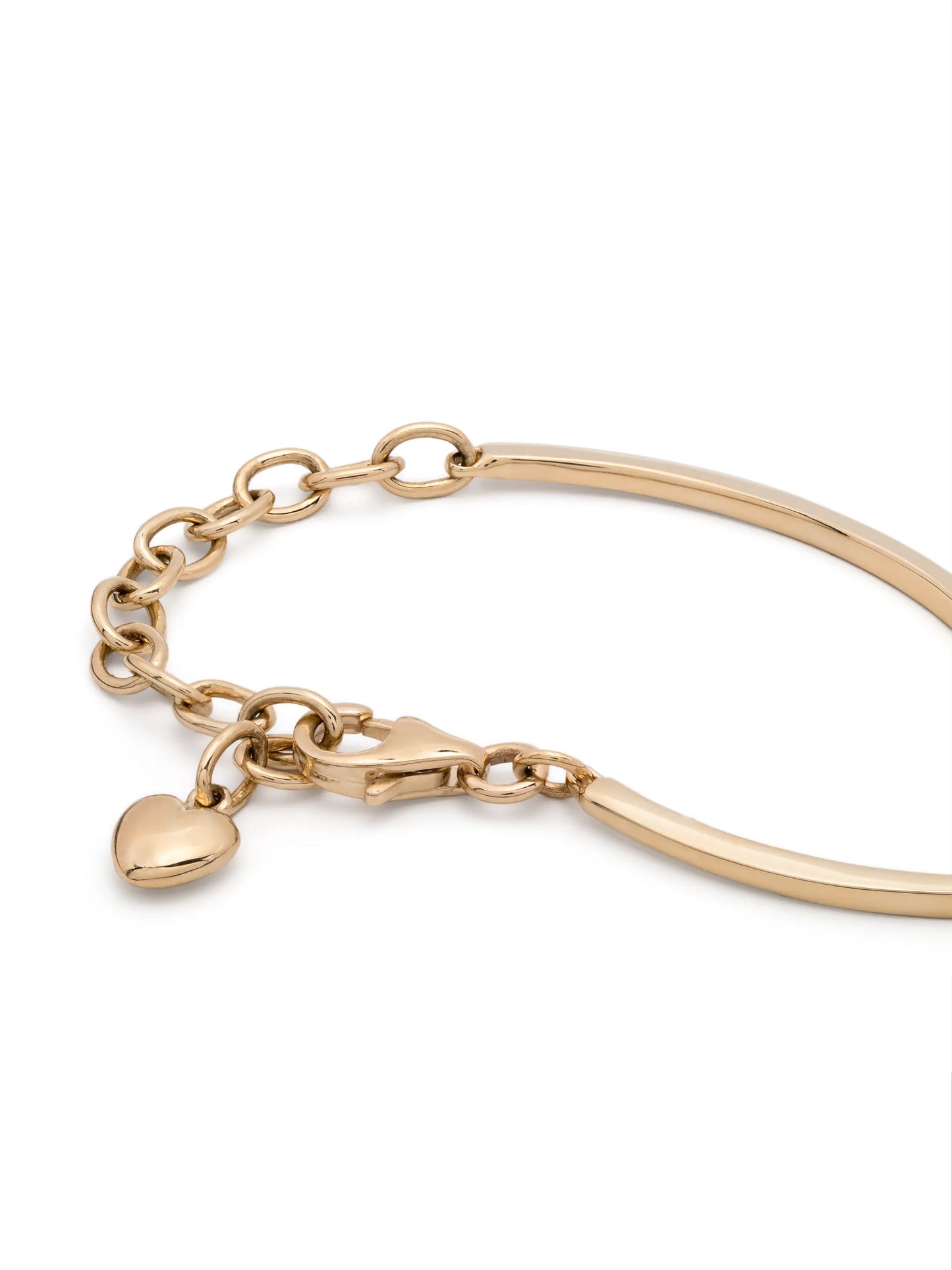 14kt yellow gold large Poppy Rae Pebble Row diamond bracelet