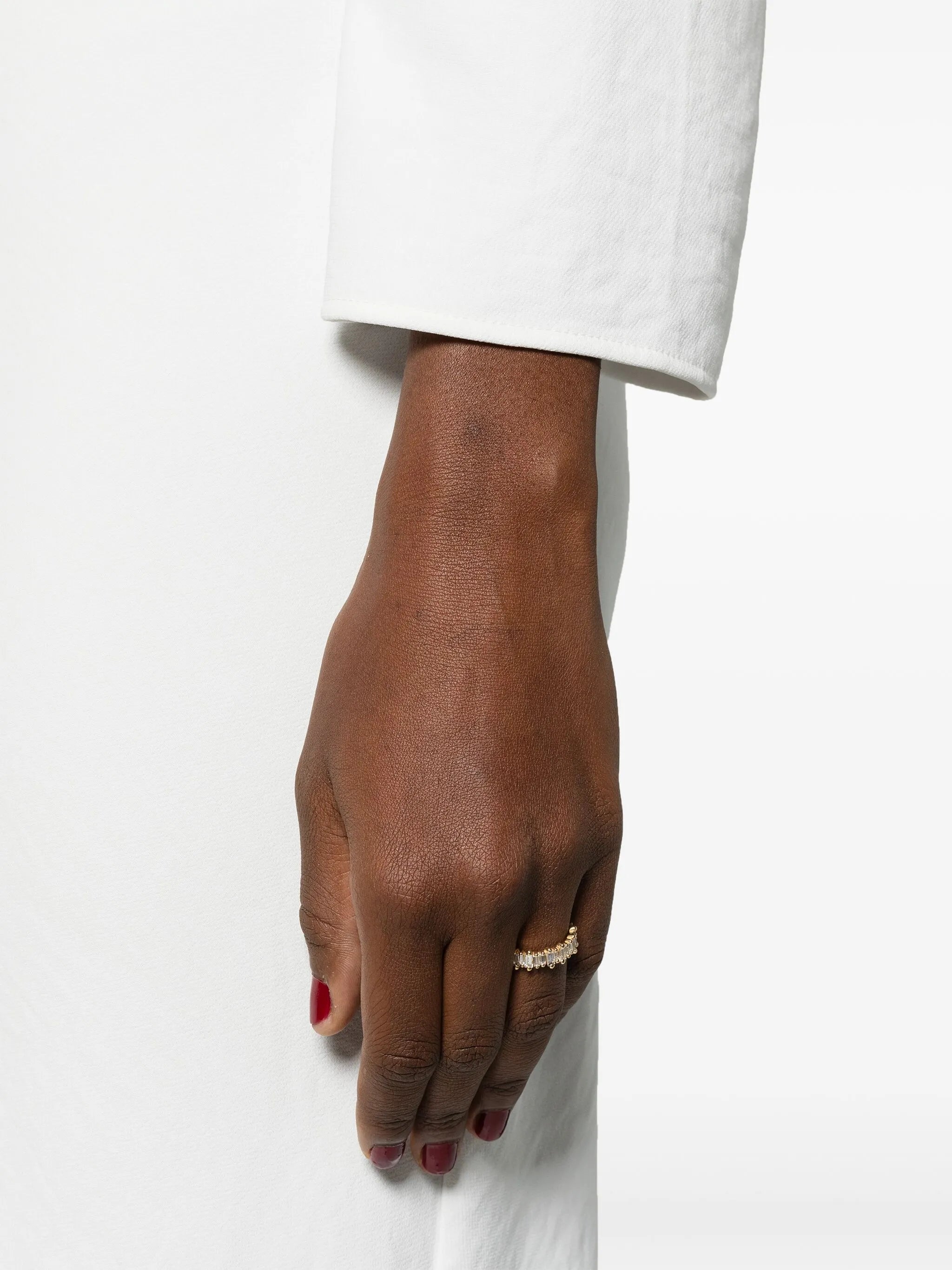 18kt yellow gold Bold diamond eternity ring