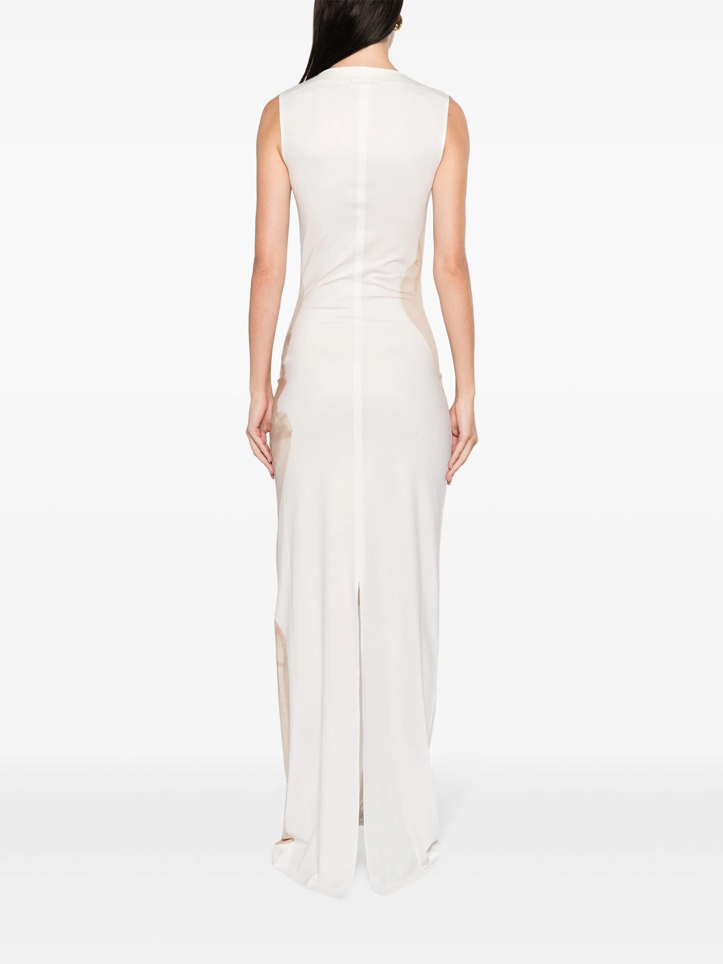 mock-neck maxi dress