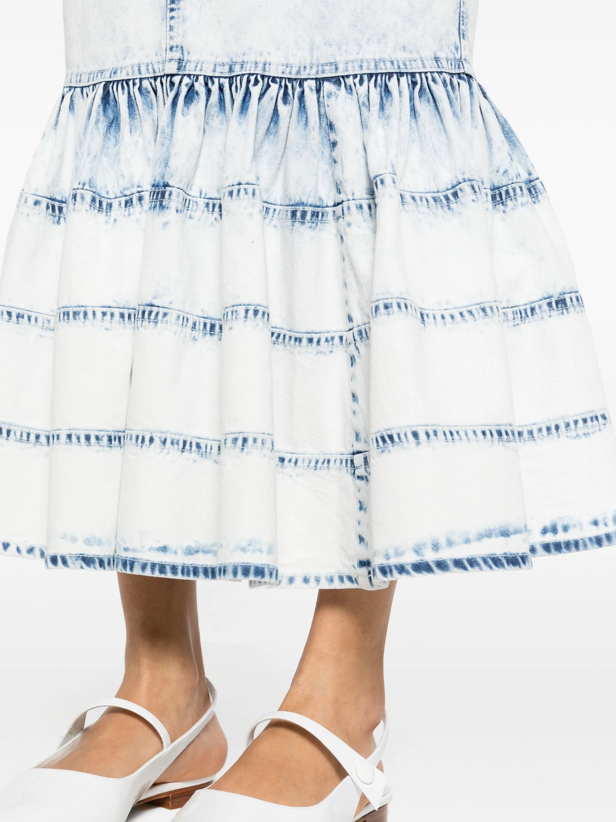 Noelani denim midi skirt
