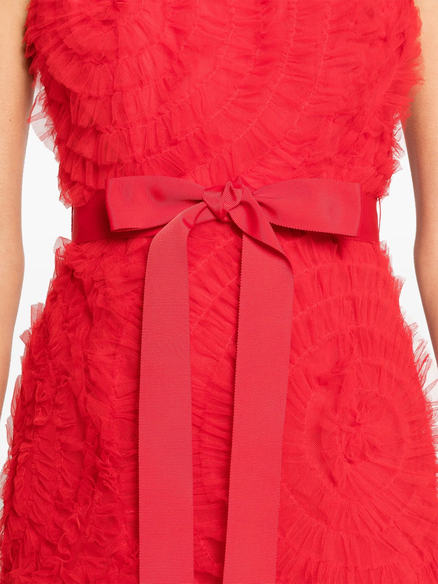 Monica ruffled midi dress