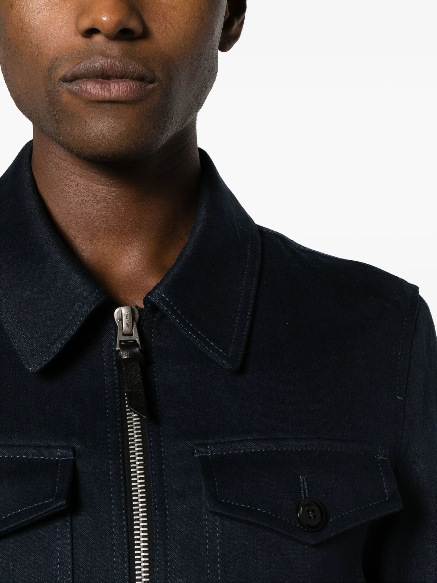 straight-point collar shirt jacket