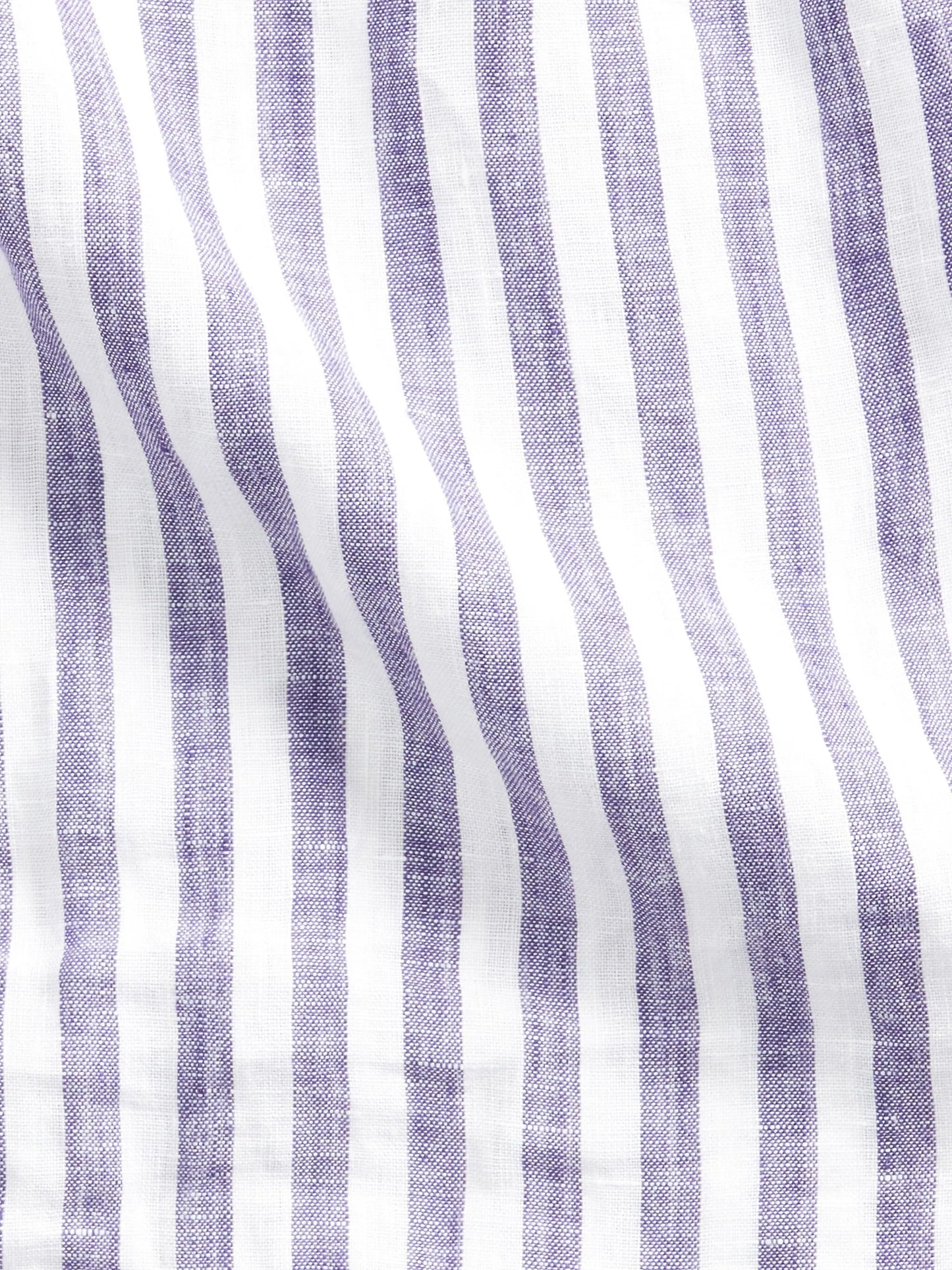 stripe-pattern linen shirt