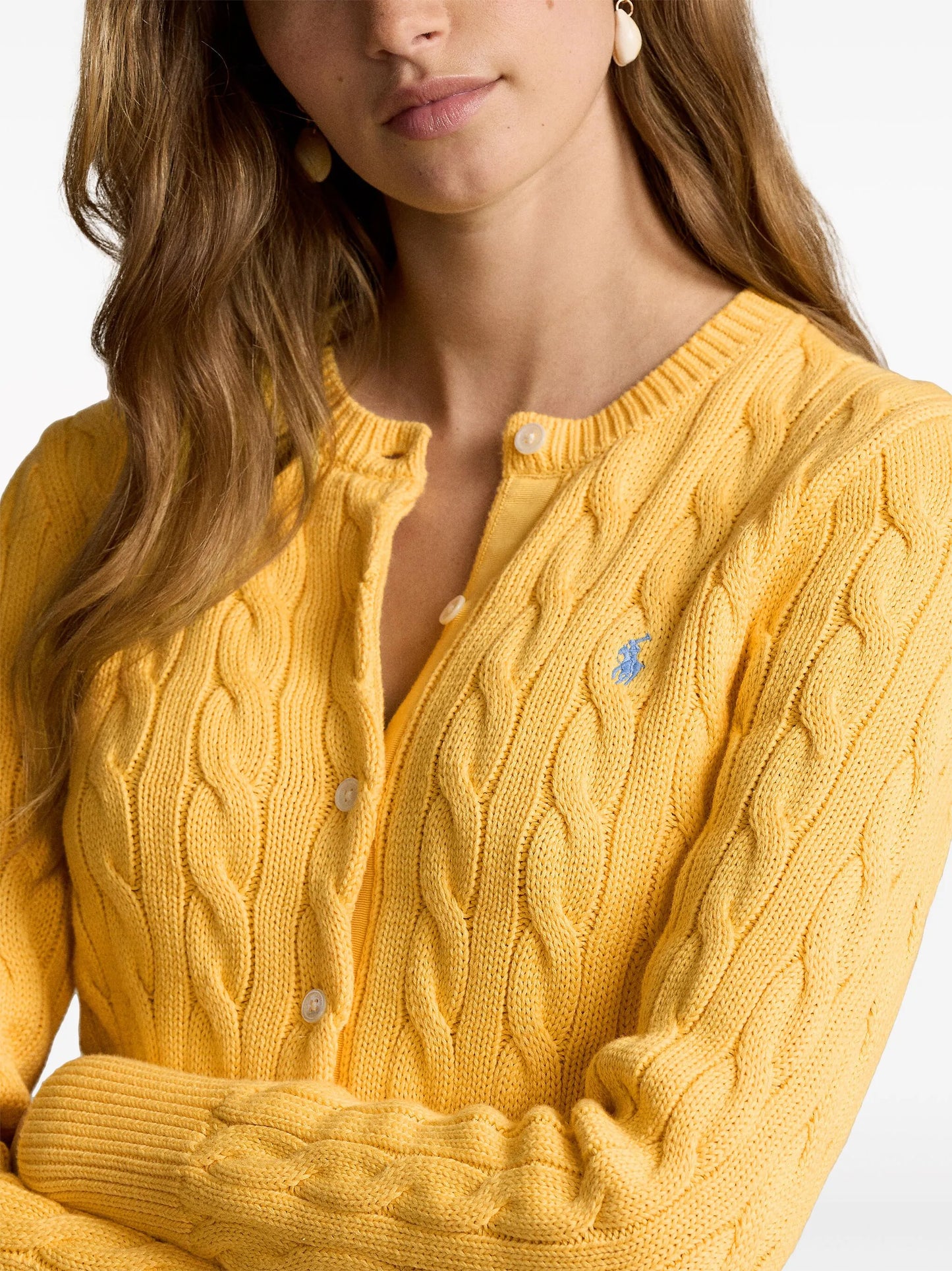 cable-knit cardigan