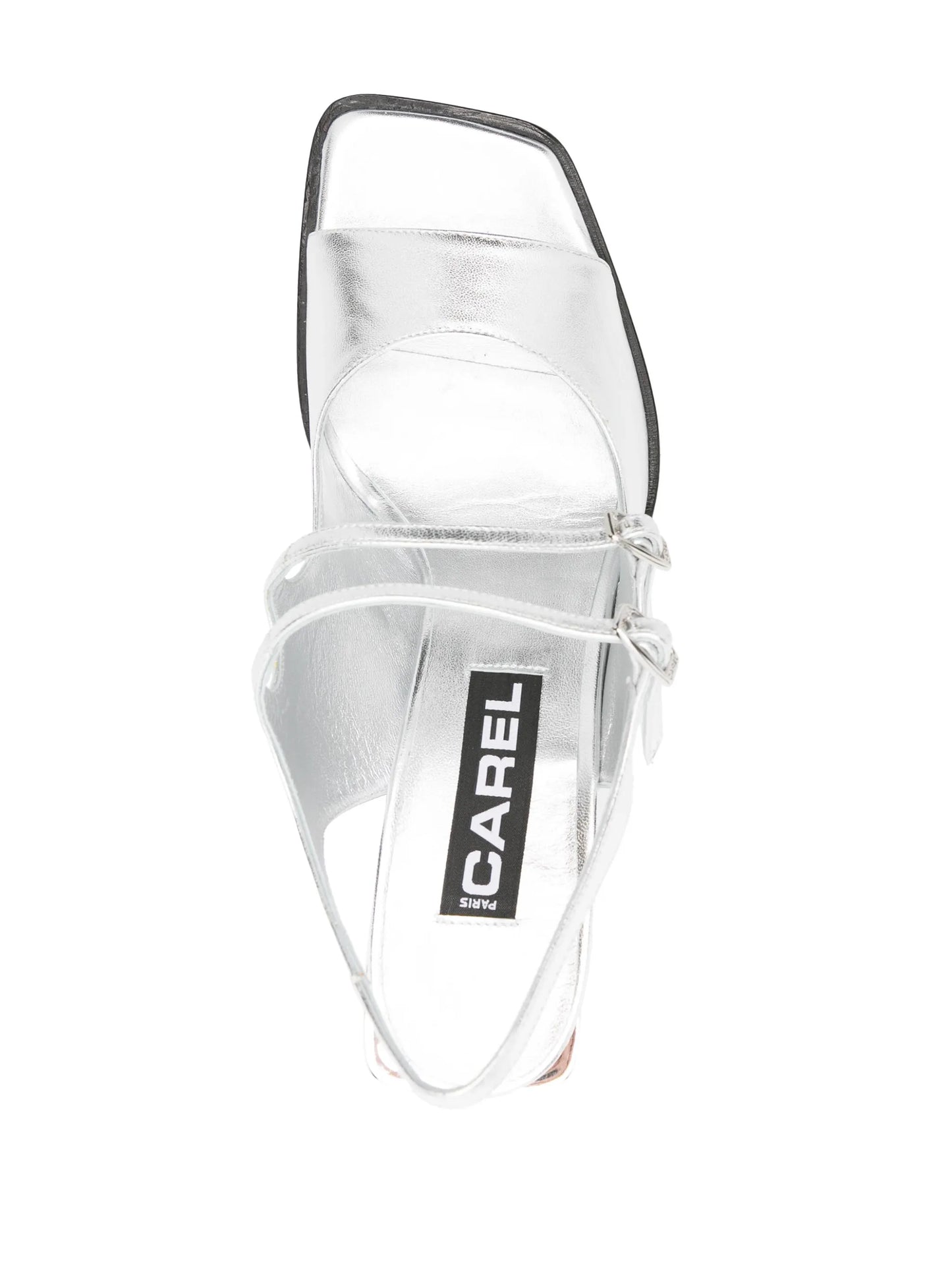 Vendôme 95mm metallic leather sandals