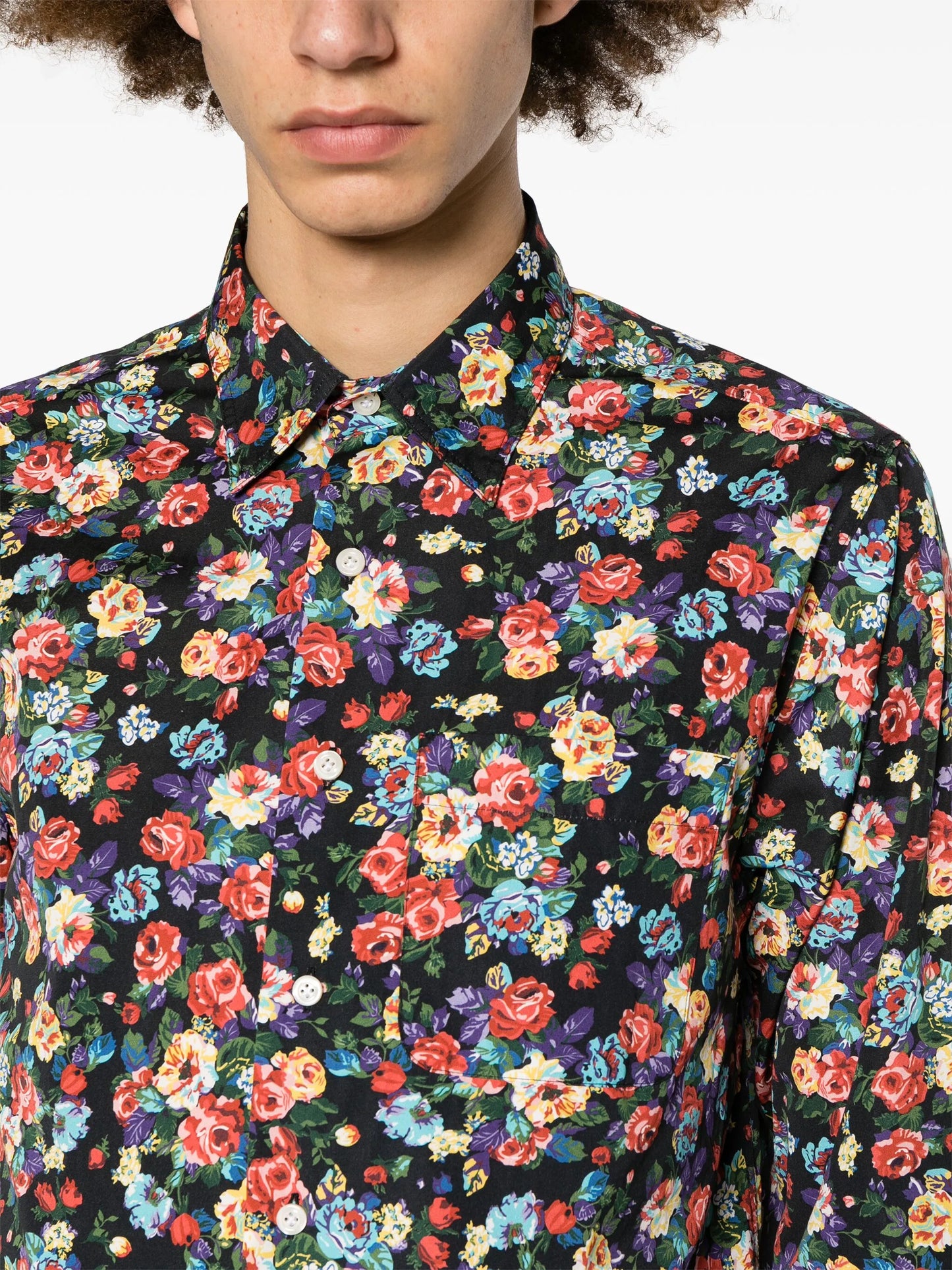 x The Cure floral-print cotton shirt