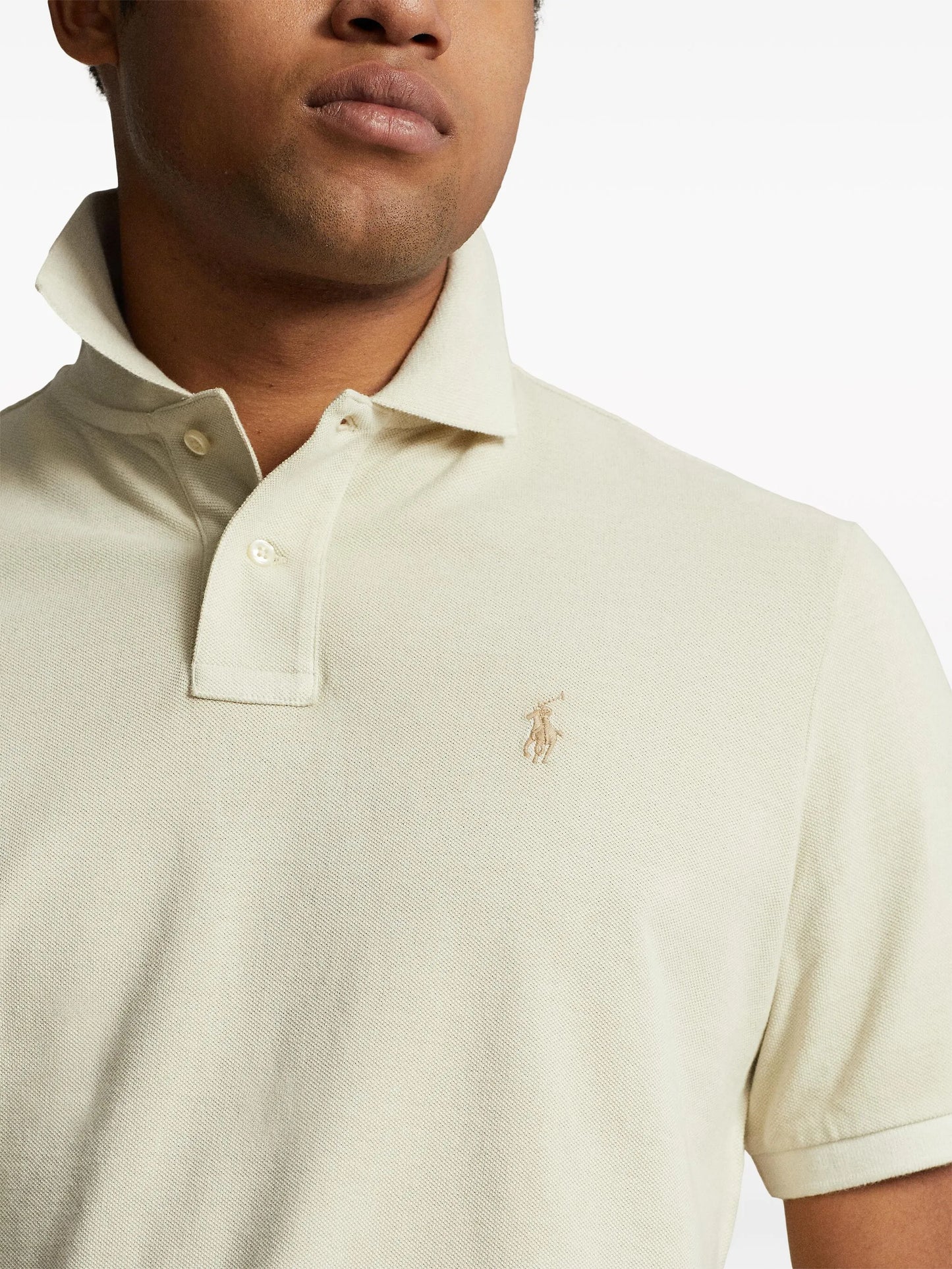 Polo Pony-embroidered cotton polo shirt