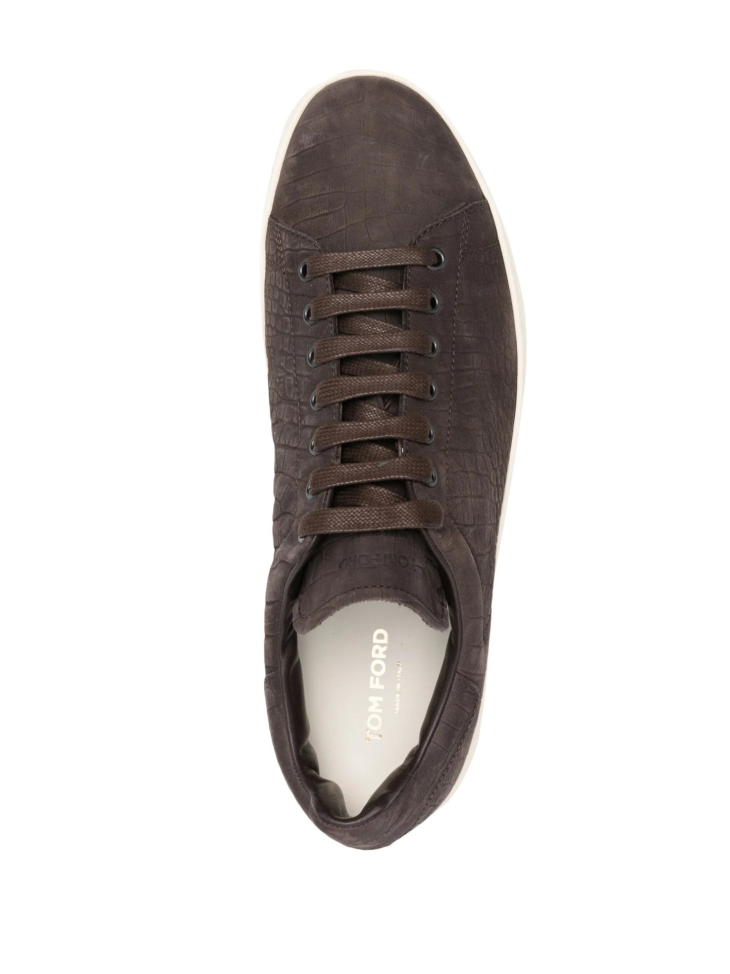 Warwick crocodile-effect sneakers