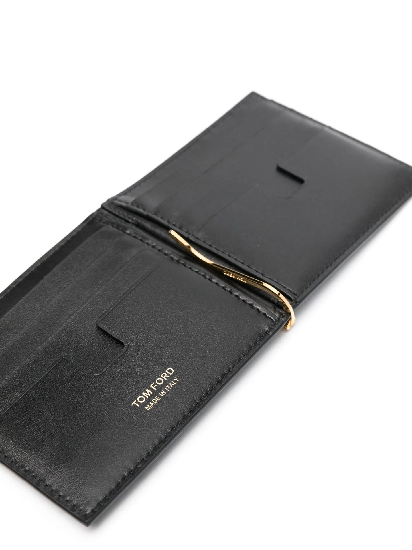 logo-plaque leather cardholder