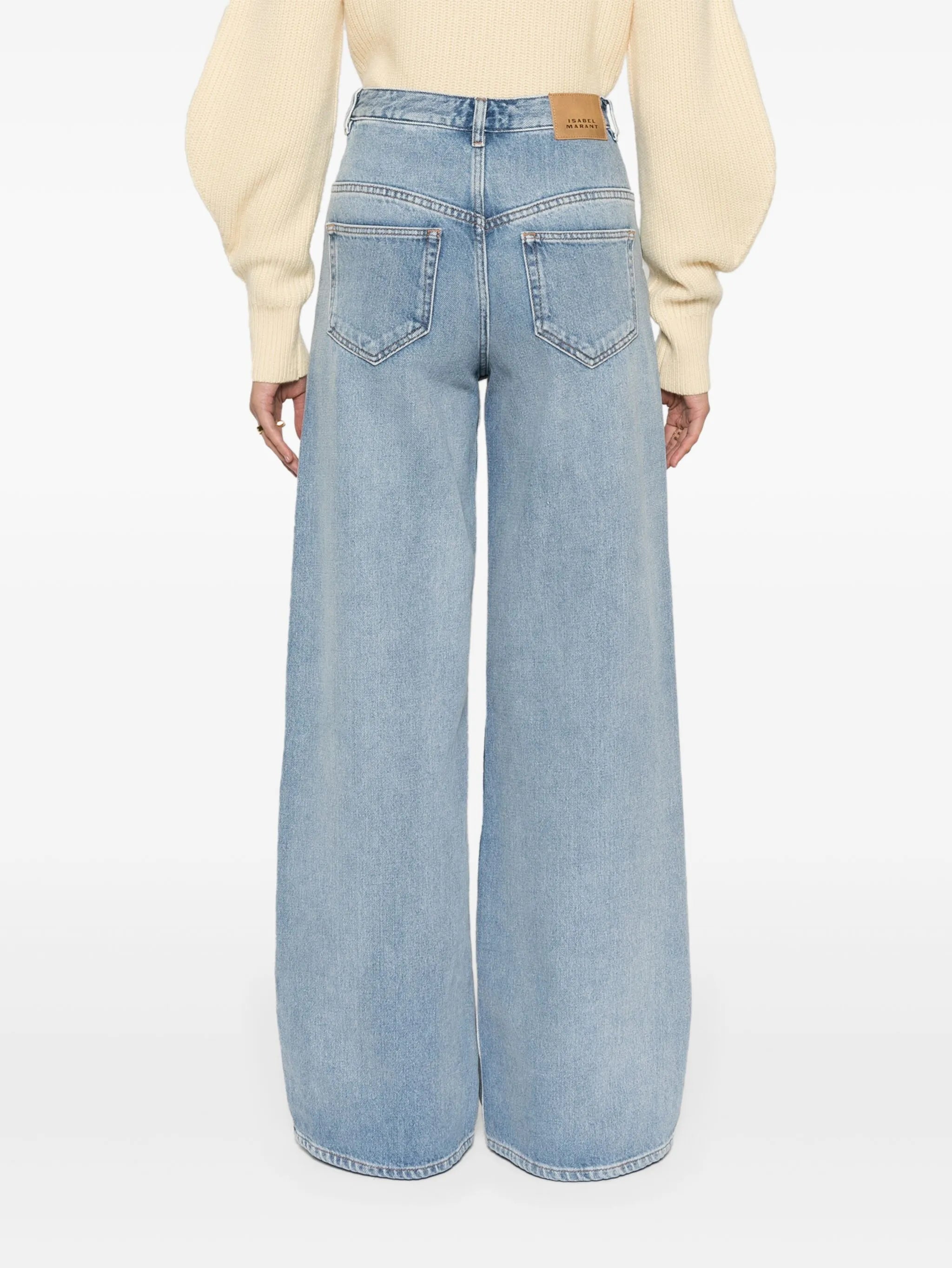 Lemony wide-leg jeans