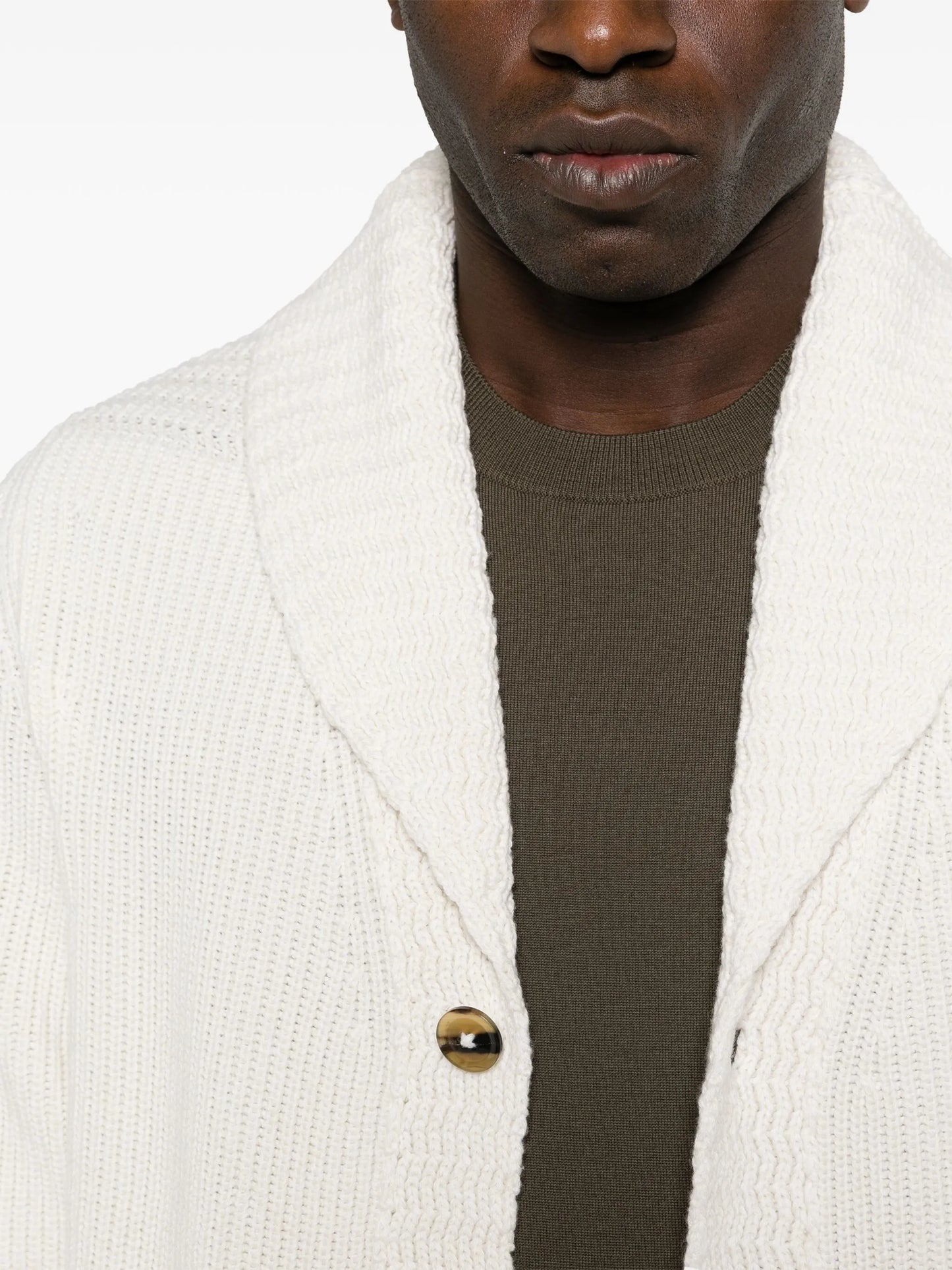 white cardigan