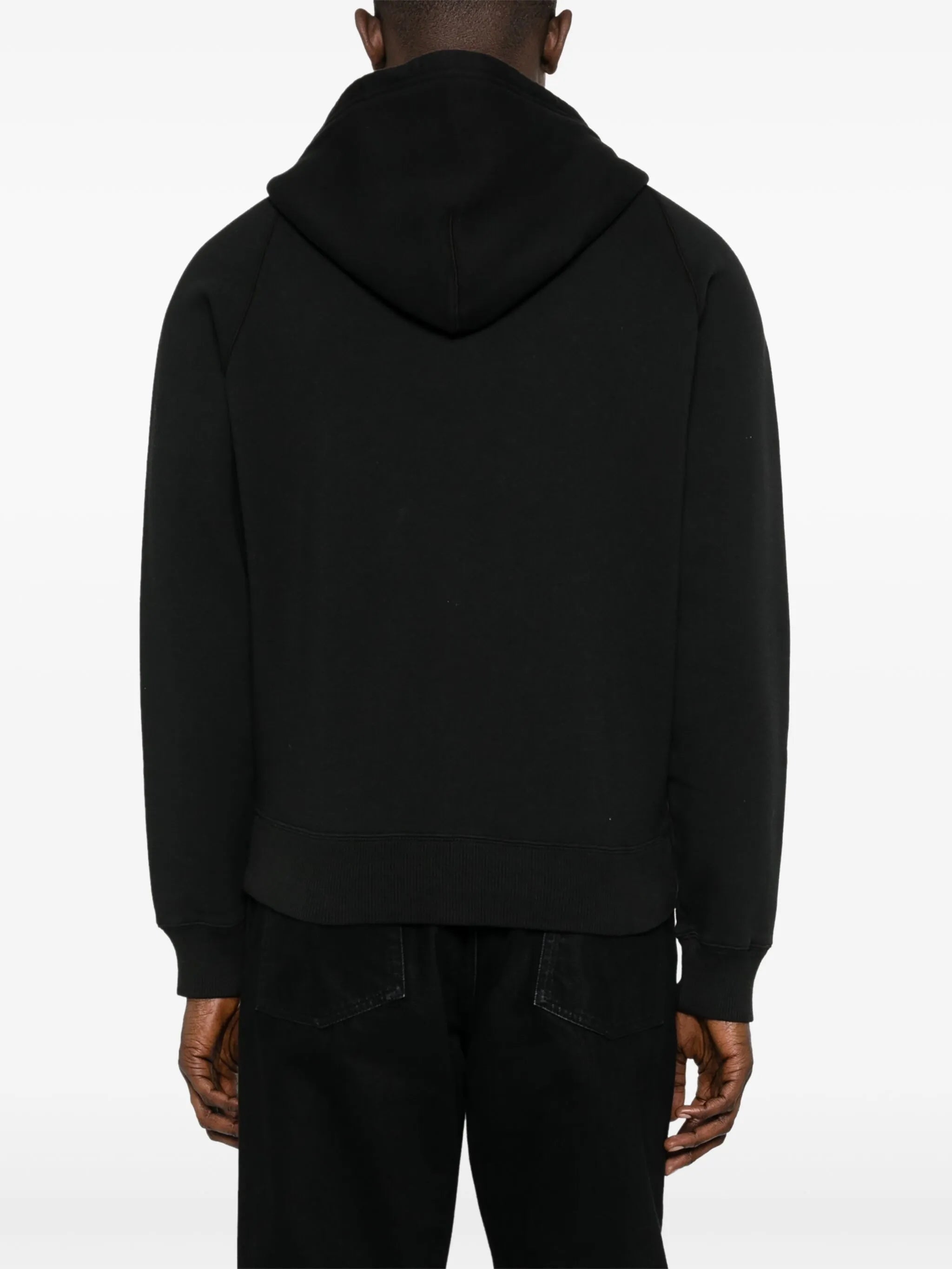 zip-up cotton hoodie