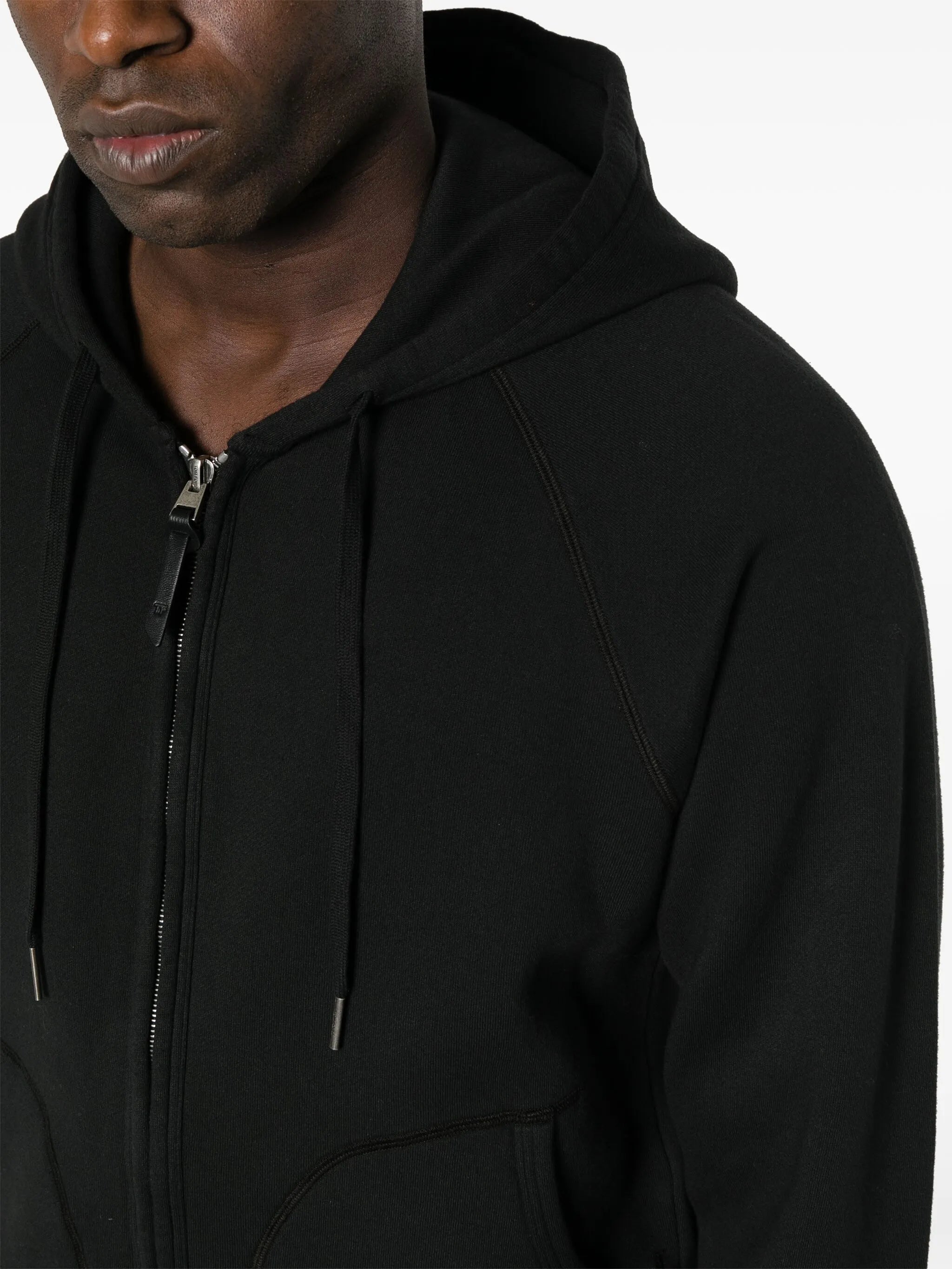 zip-up cotton hoodie