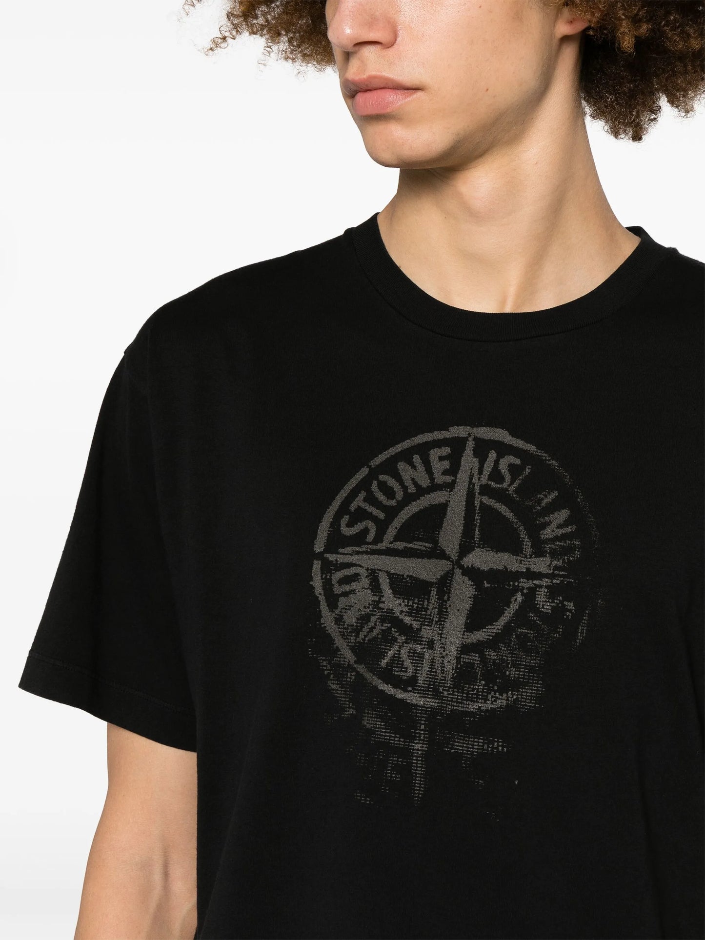 Compass-print cotton T-shirt