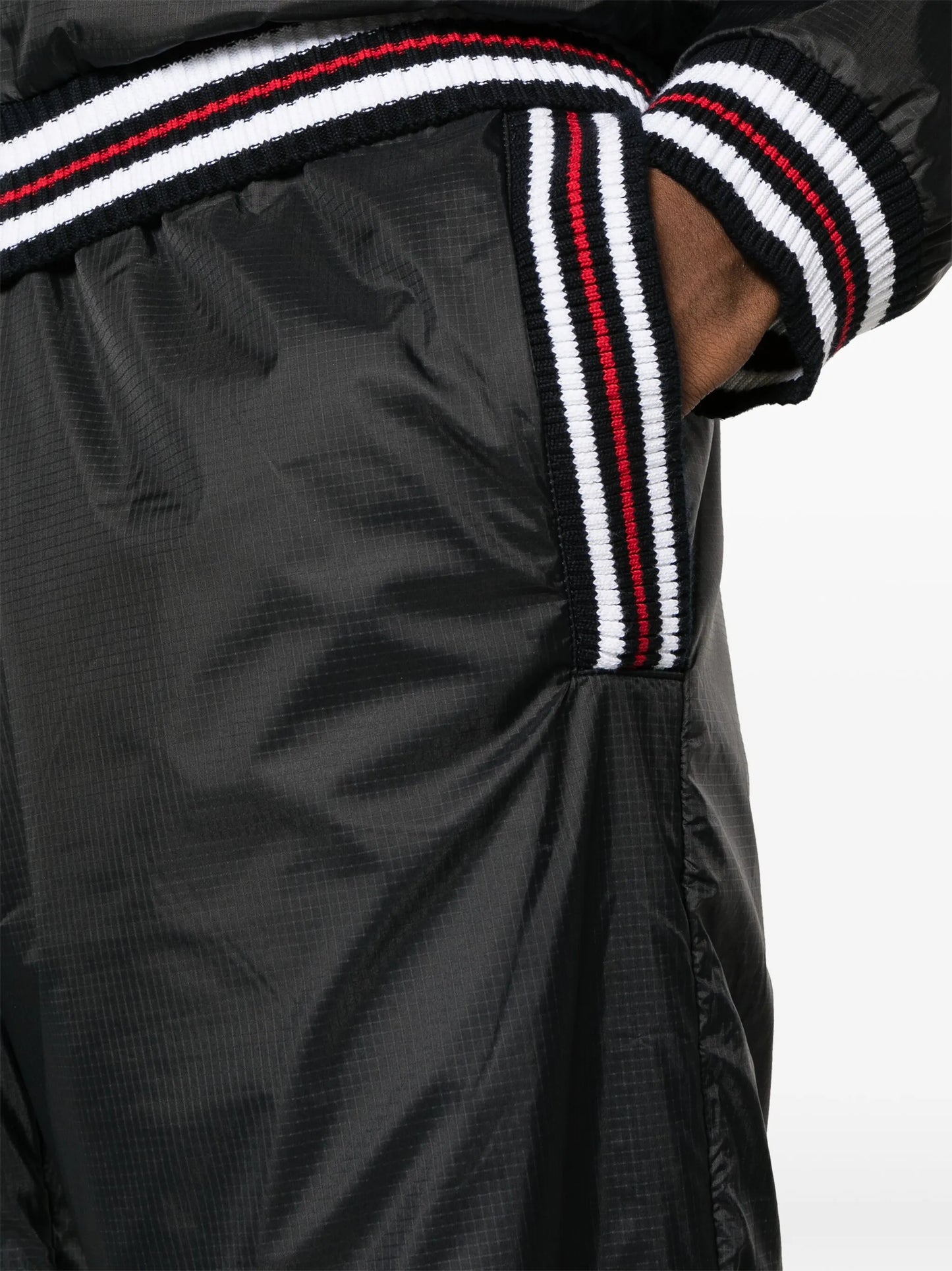 logo-patch sheer-ripstop track pants