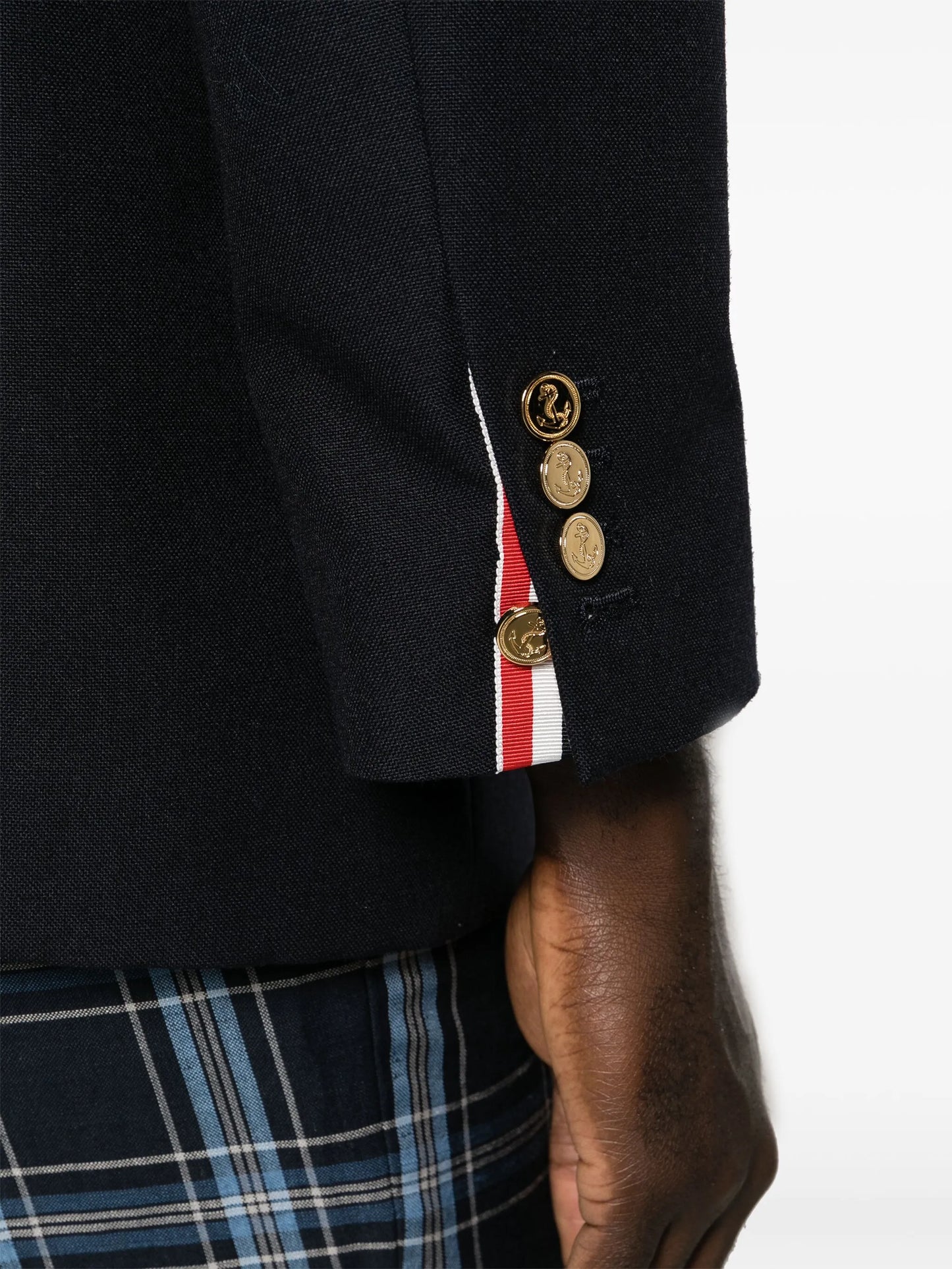 single-breasted wool blazer