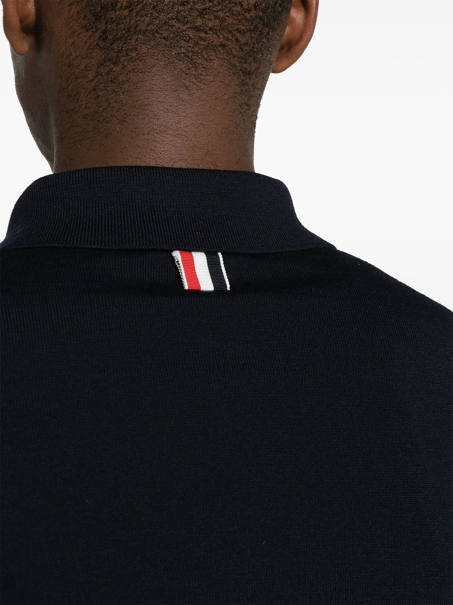 RWB stripe wool cardigan