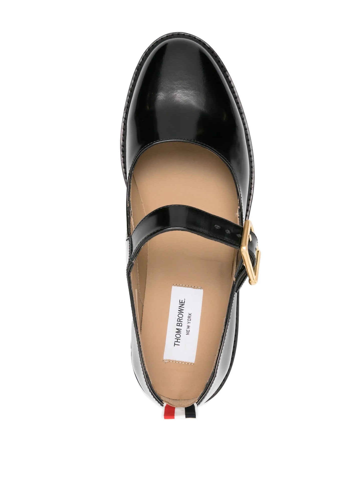 grosgrain-tab leather loafers