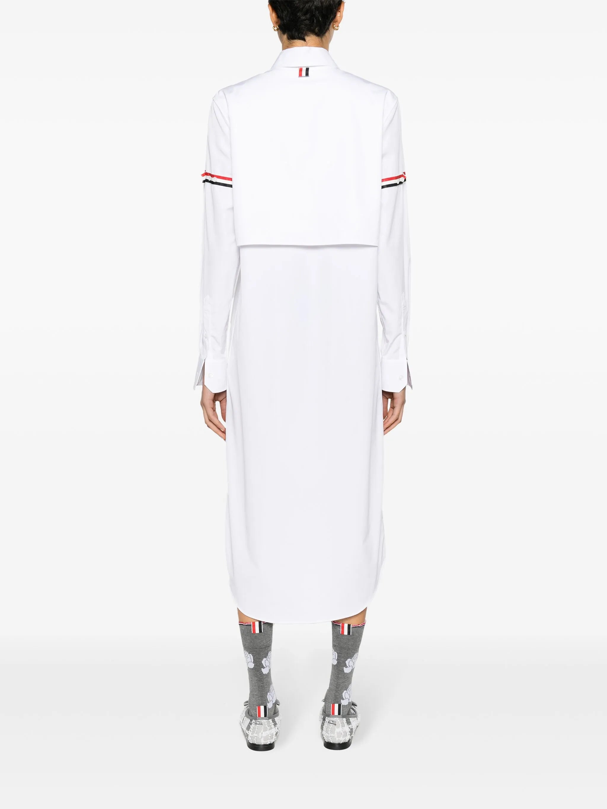 cotton midi shirt dress