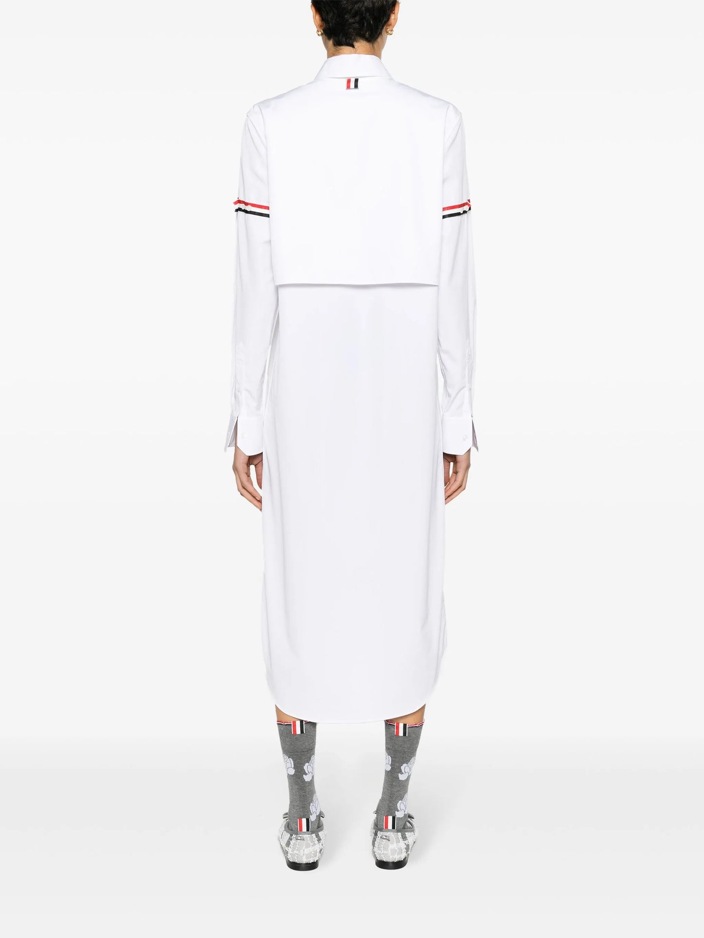cotton midi shirt dress