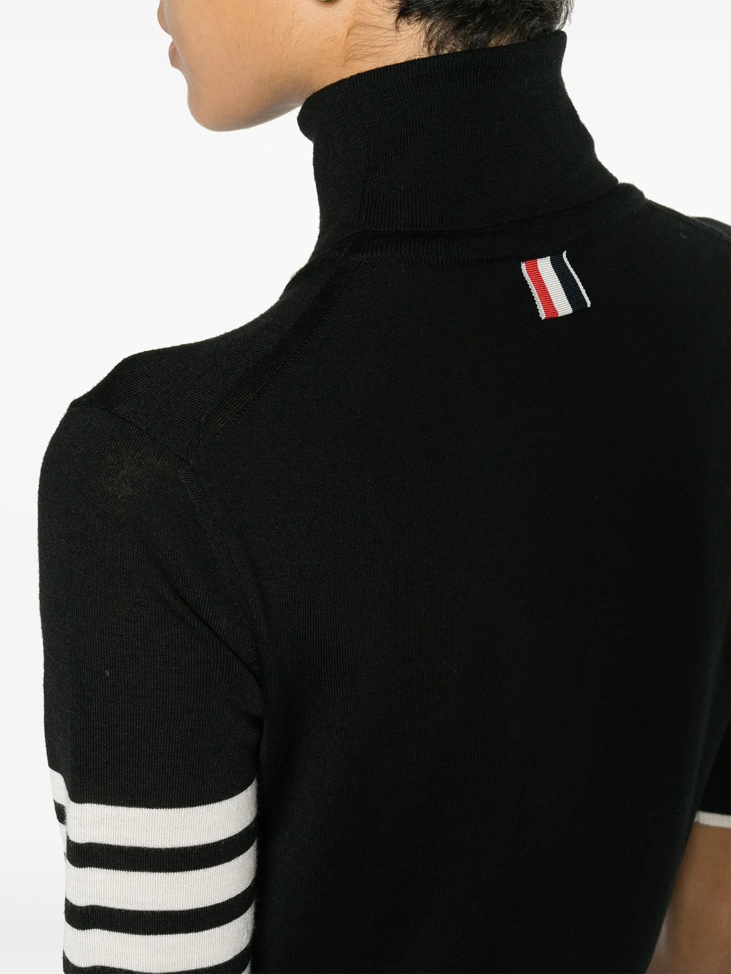 fine merino wool 4-bar relaxed fit turtleneck