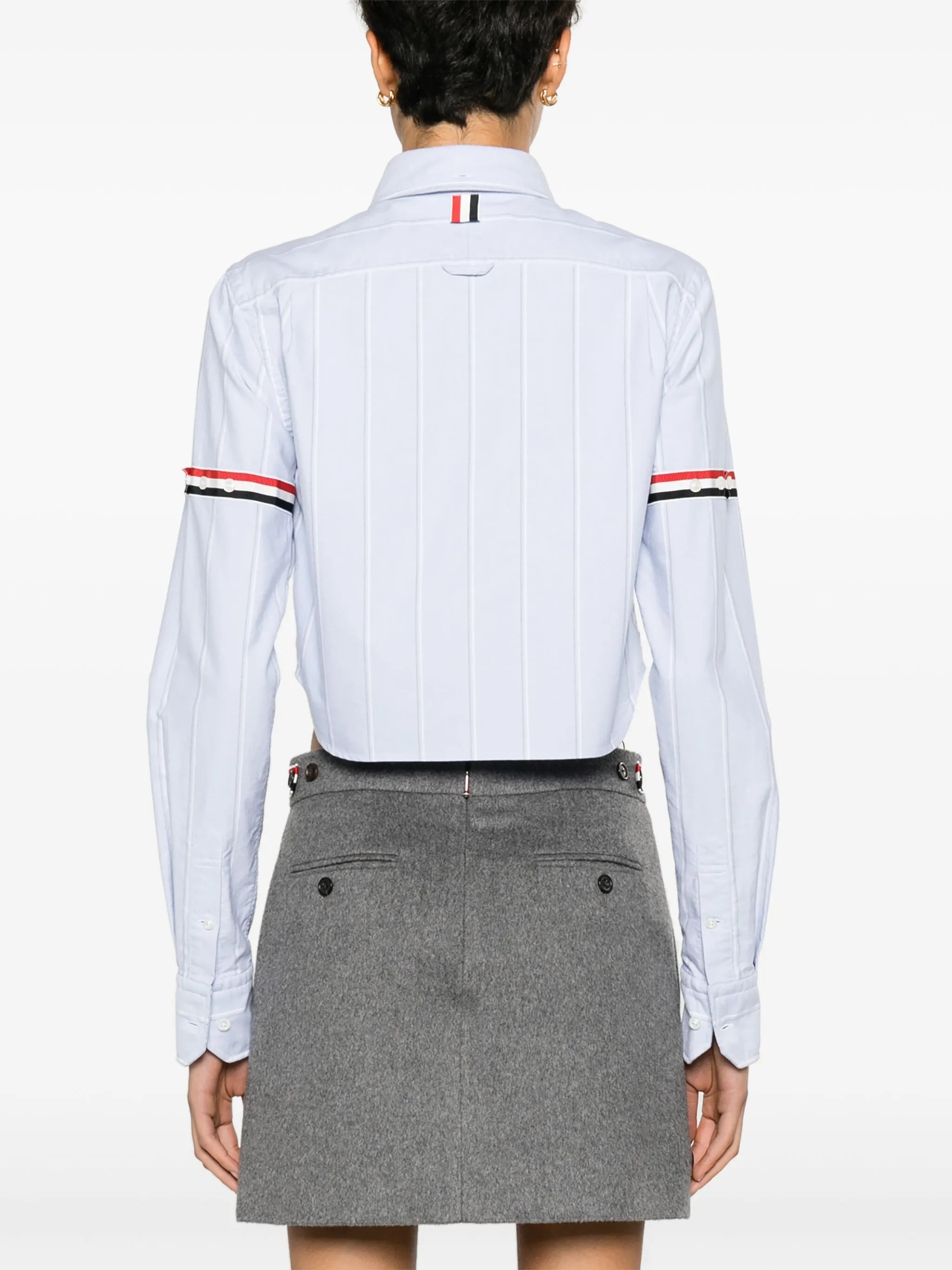 RWB-stripe cotton shirt