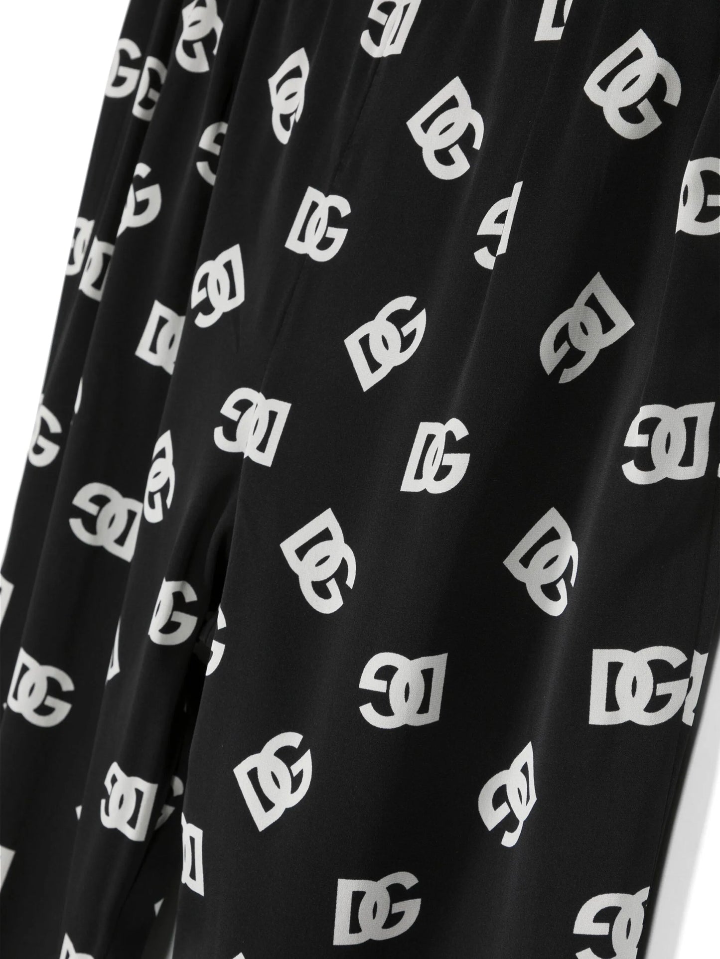 logo-print silk-blend leggings