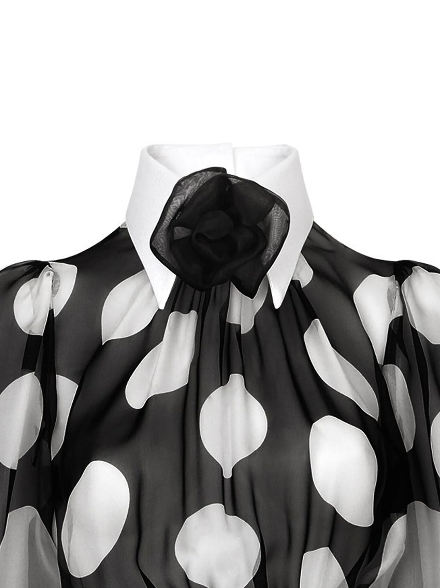 polka-dot print dress