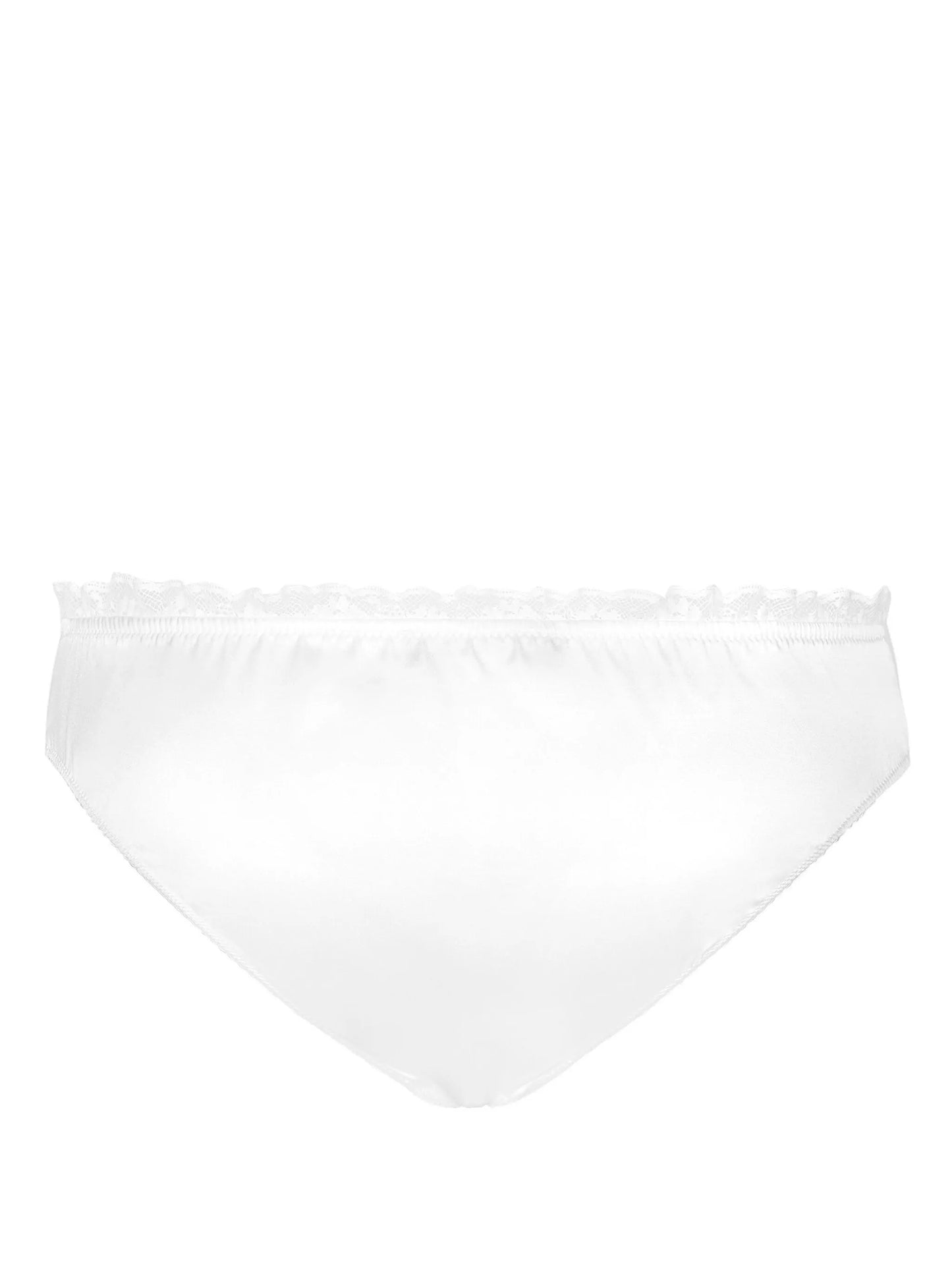 ruffle-trim stretch-silk briefs