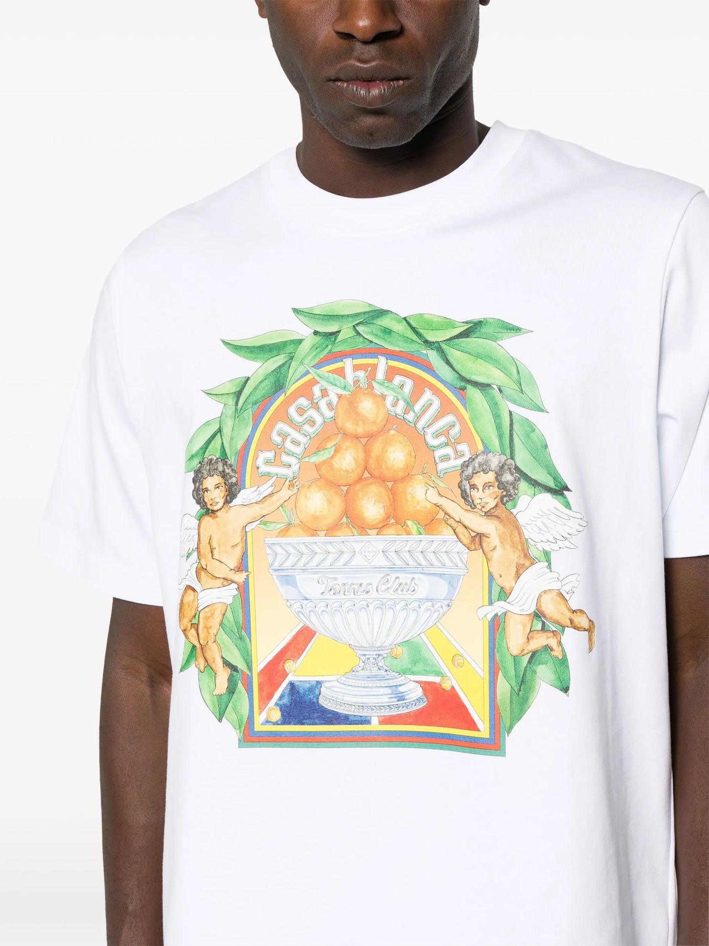 logo-print organic cotton T-shirt