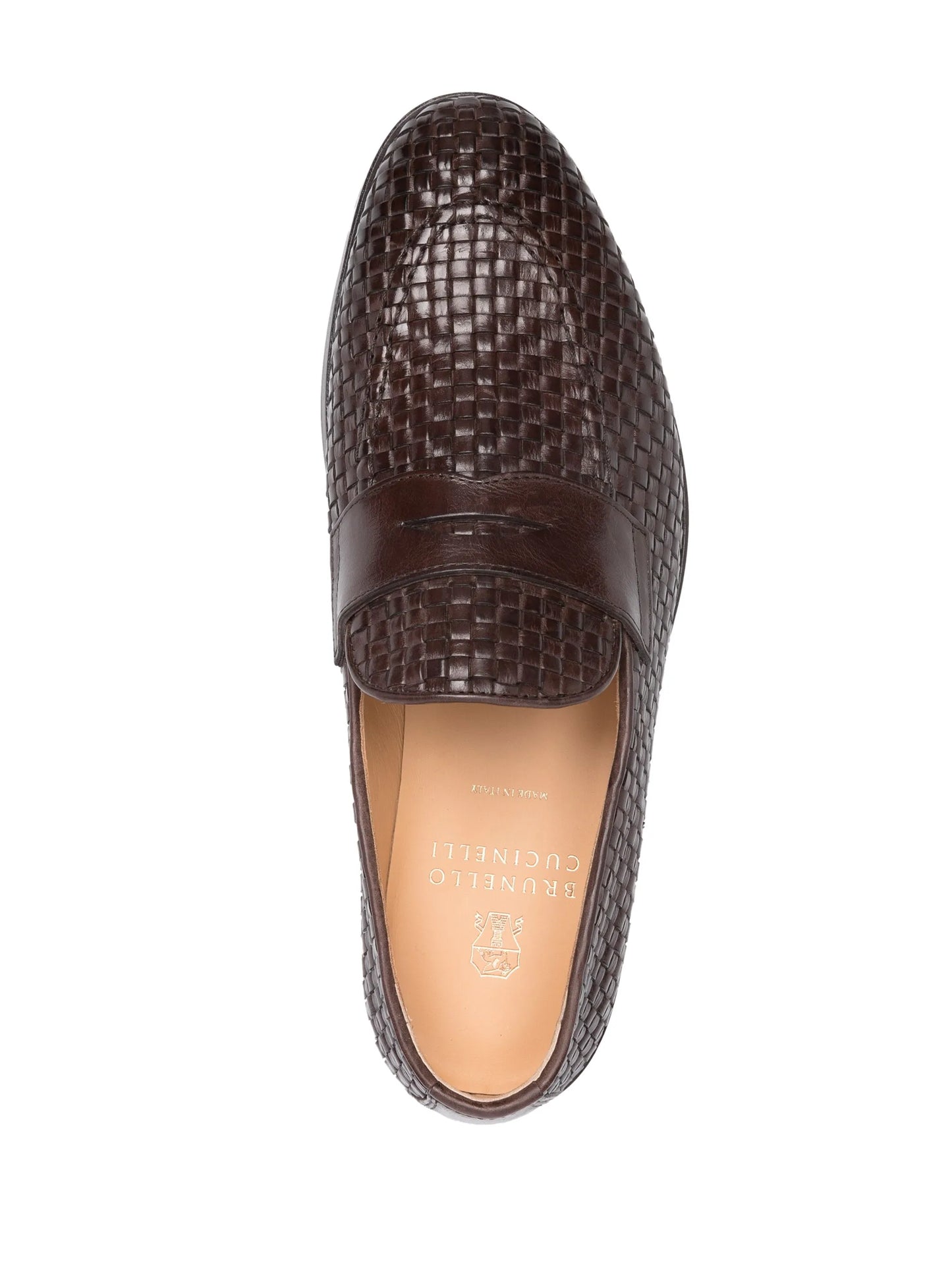 interwoven-design loafers