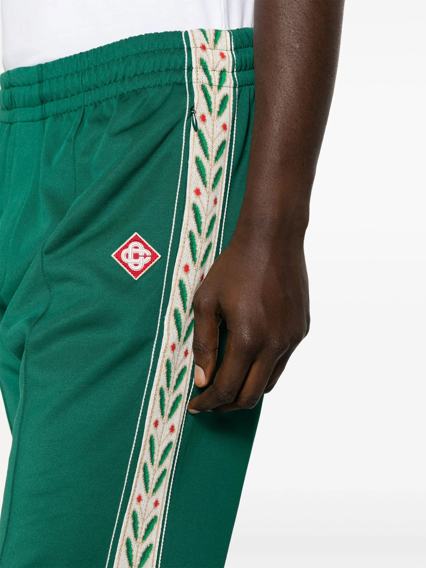 logo-appliqué elasticated-waist track pants