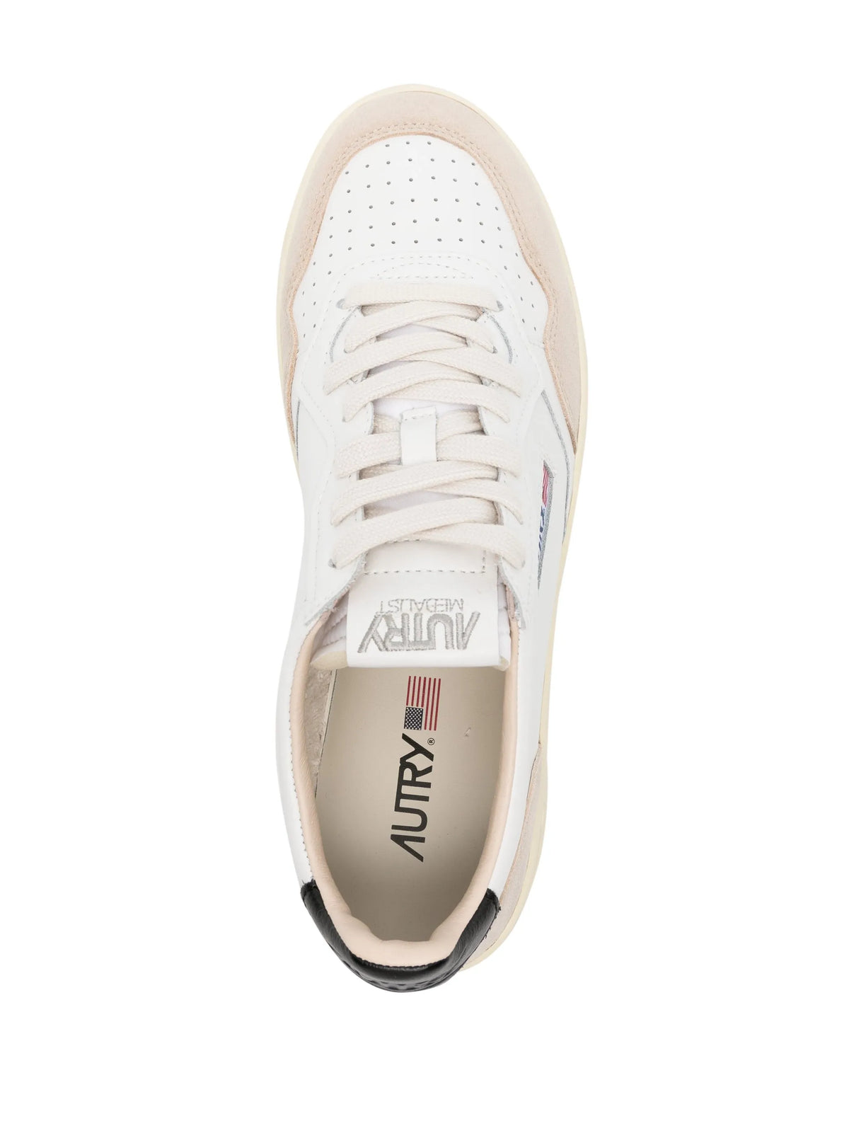 Medalist panelled calf leather sneakers