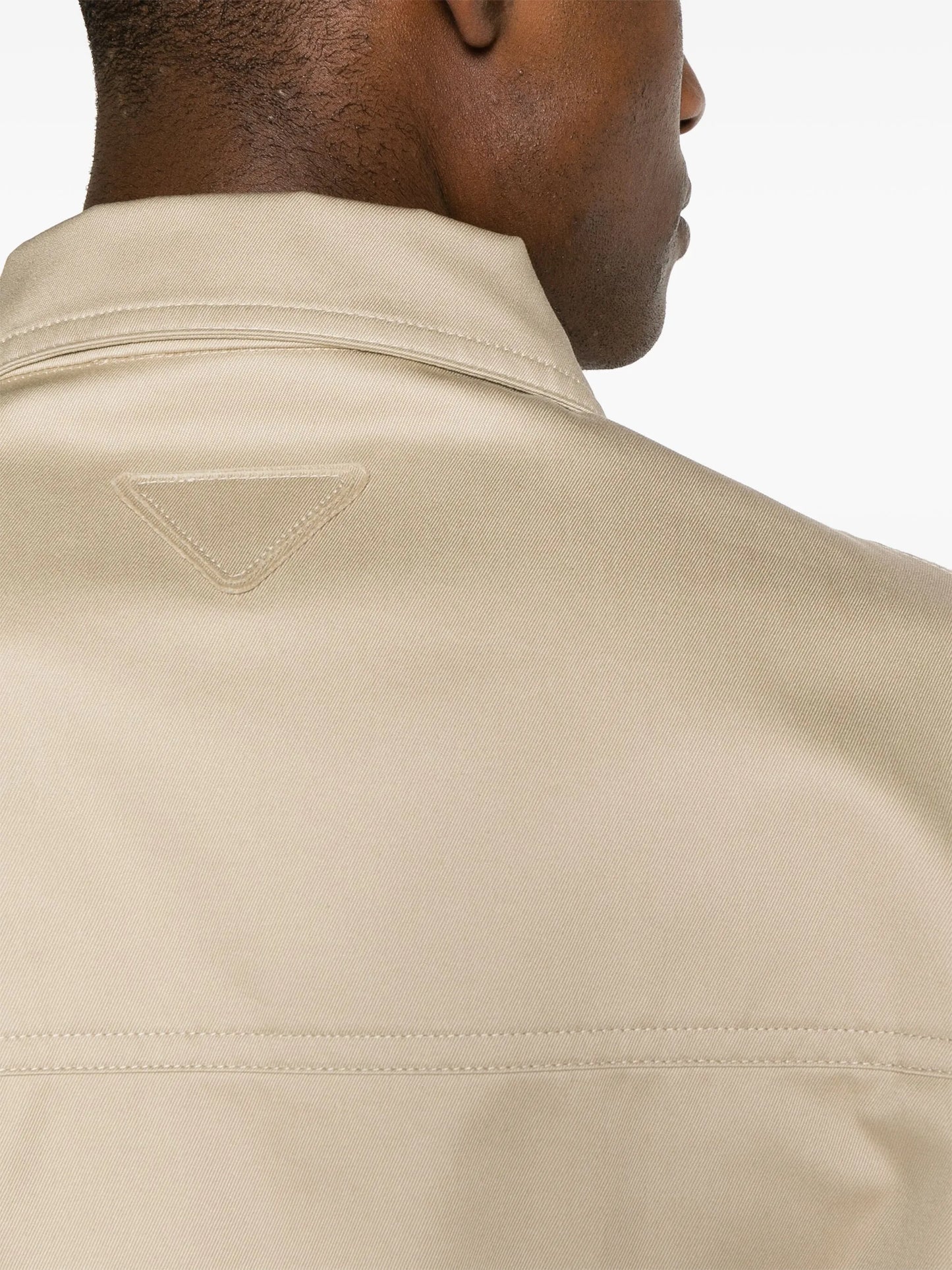 cotton-twill shirt jacket
