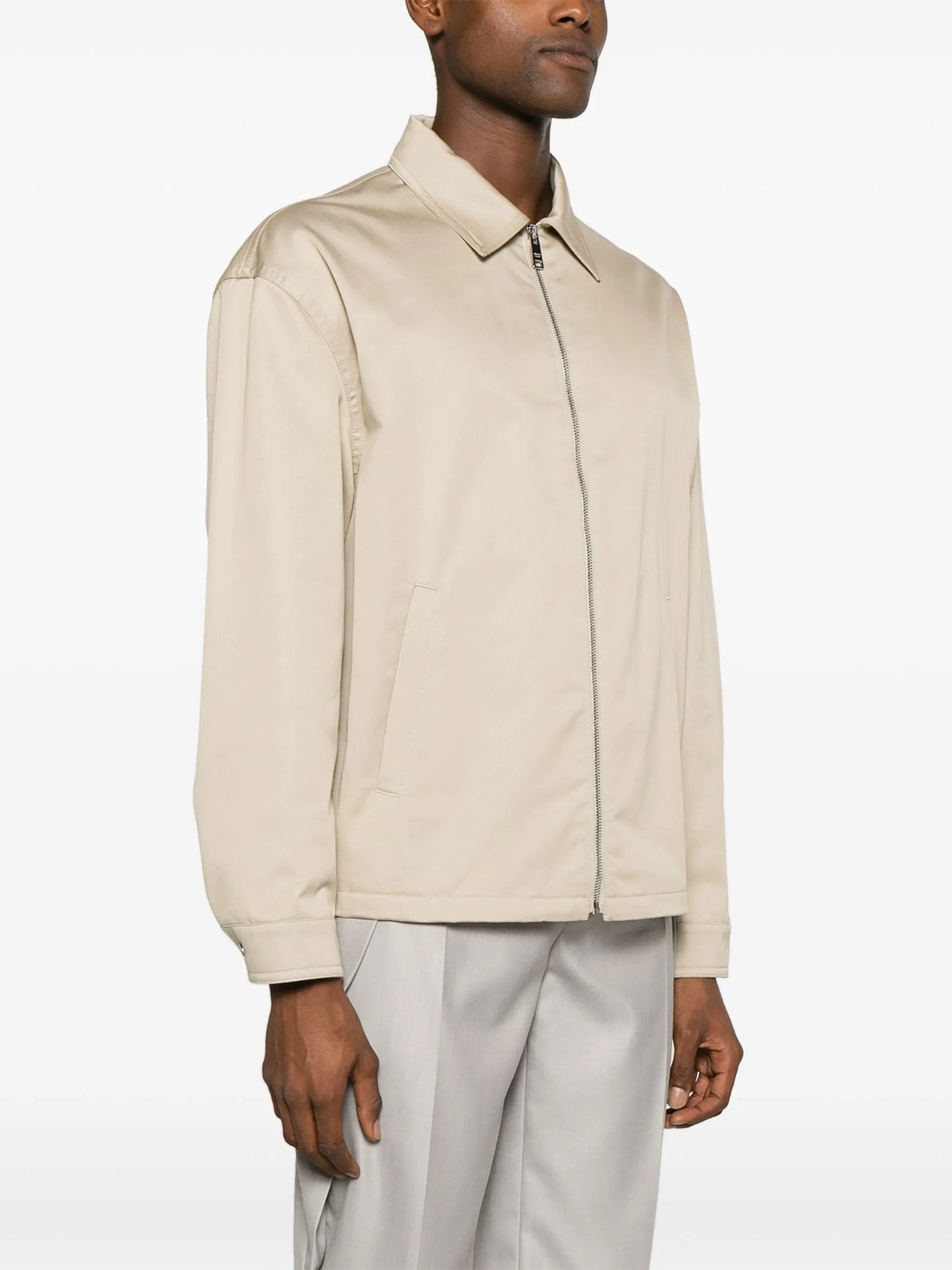 cotton-twill shirt jacket