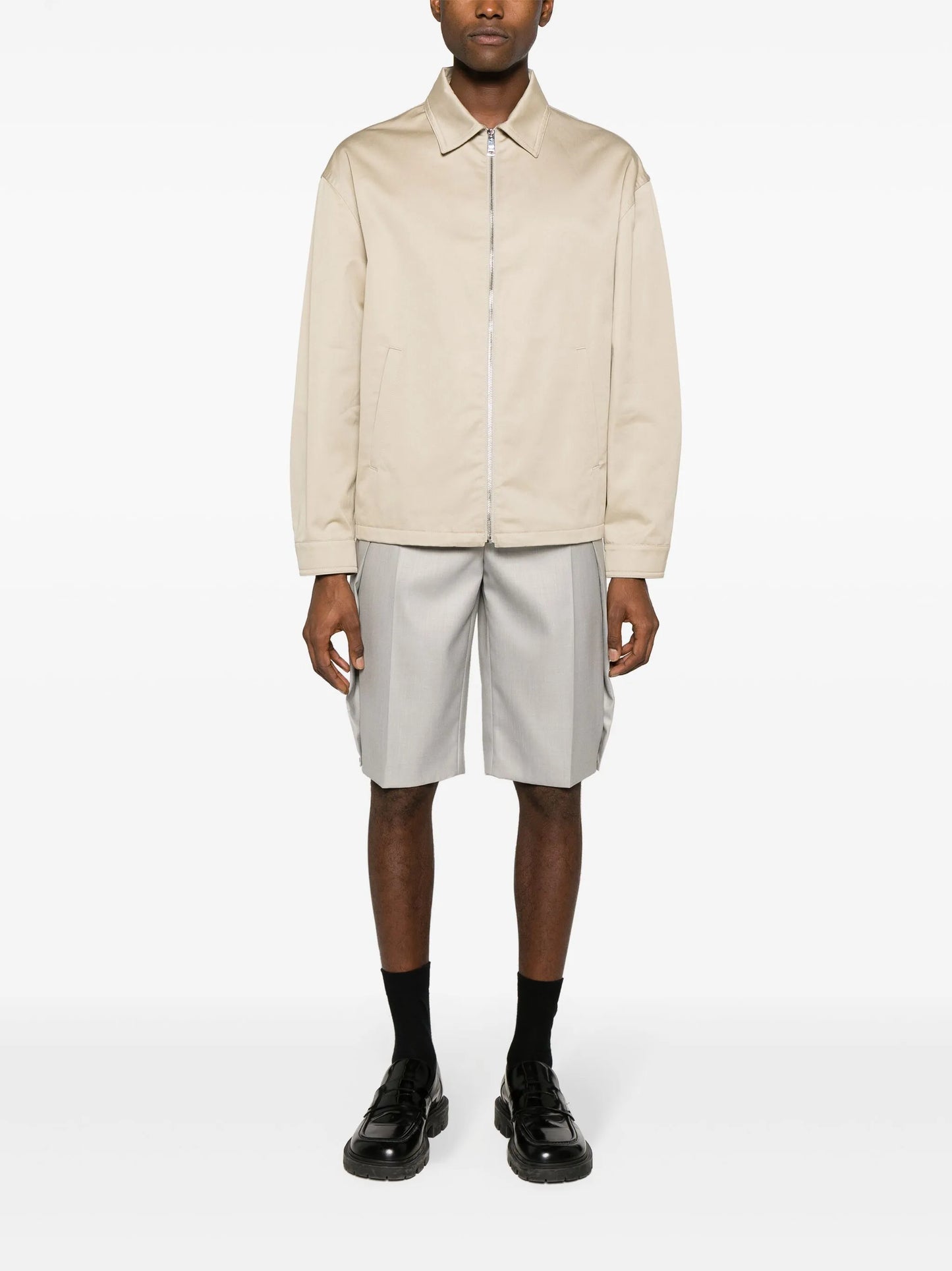 cotton-twill shirt jacket