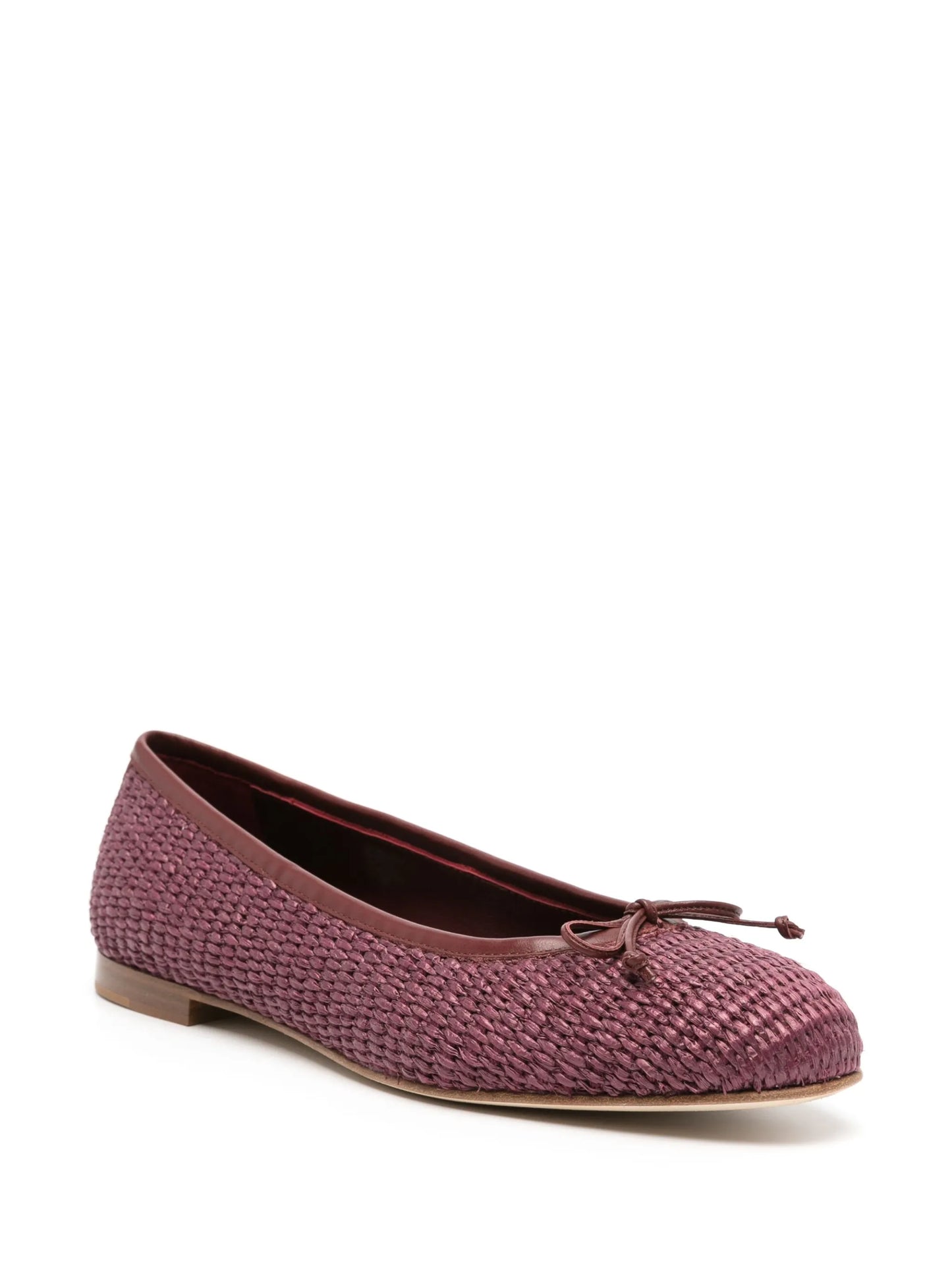 Veralli woven-raffia ballerina shoes