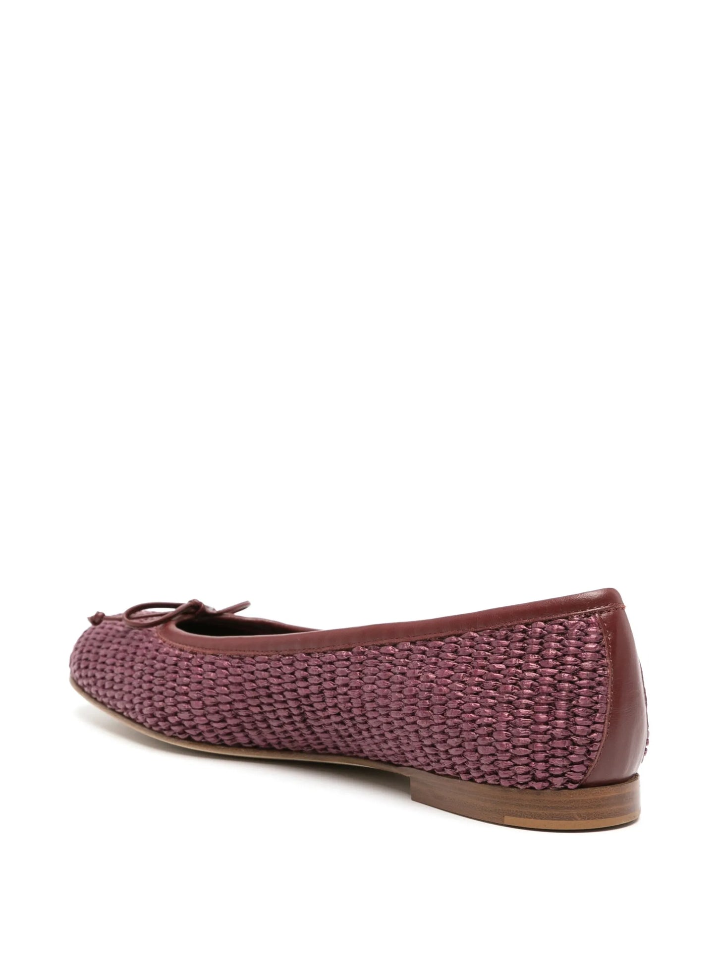 Veralli woven-raffia ballerina shoes