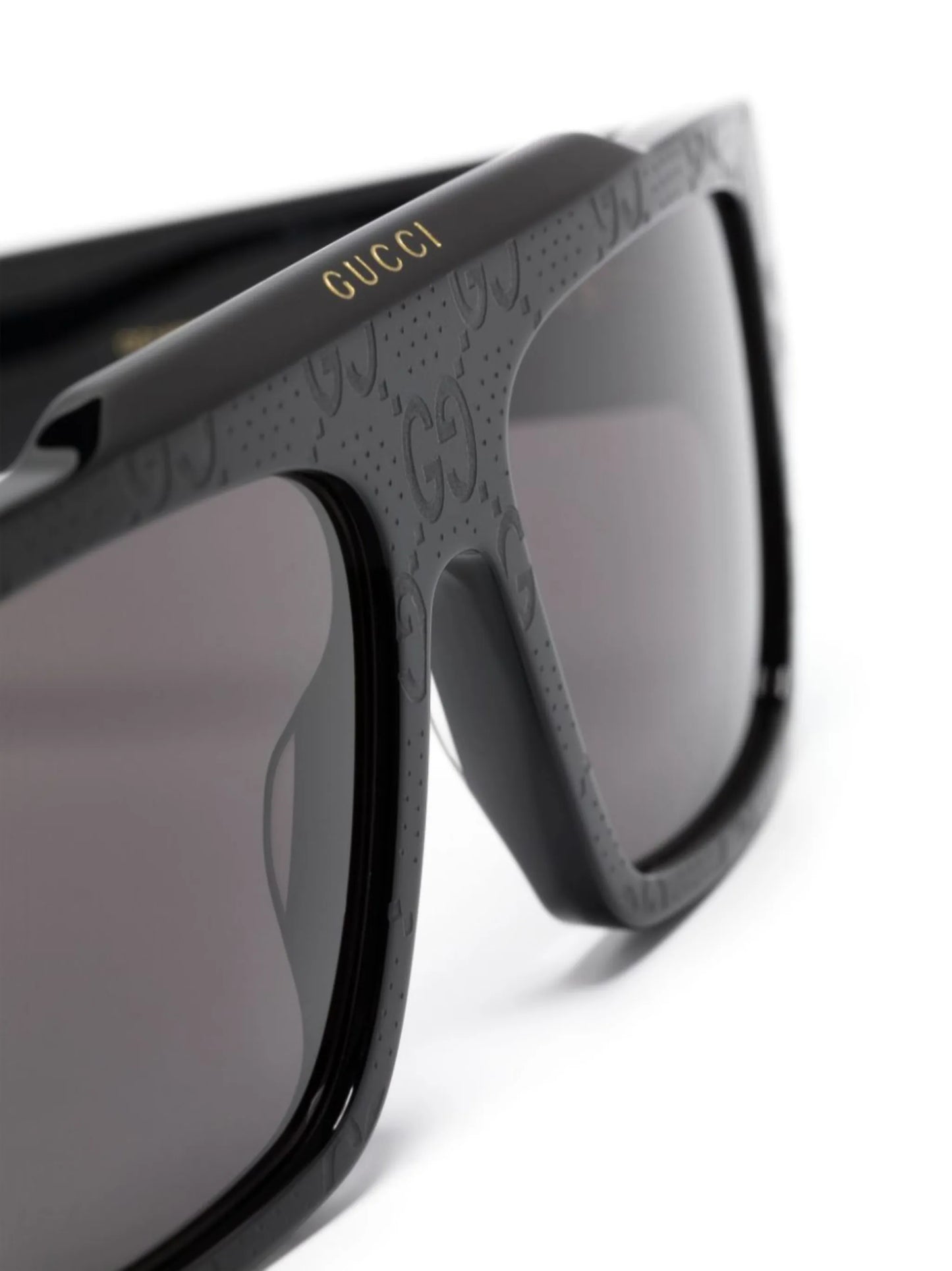 GG-monogram rectangle-frame sunglasses
