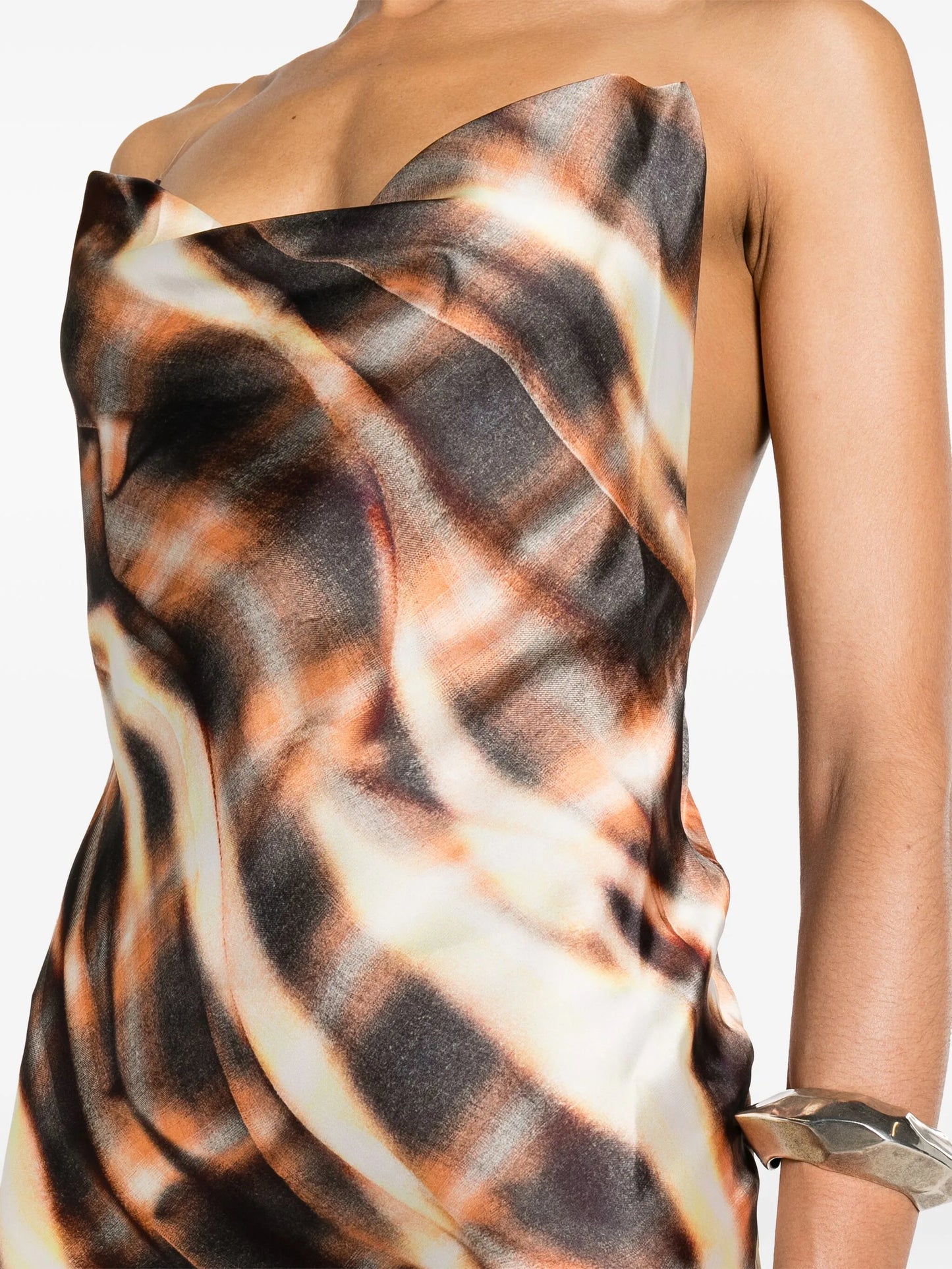 cowl-neck slip maxi dress