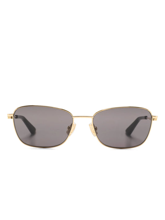 Uni Split Knot rectangle-frame sunglasses