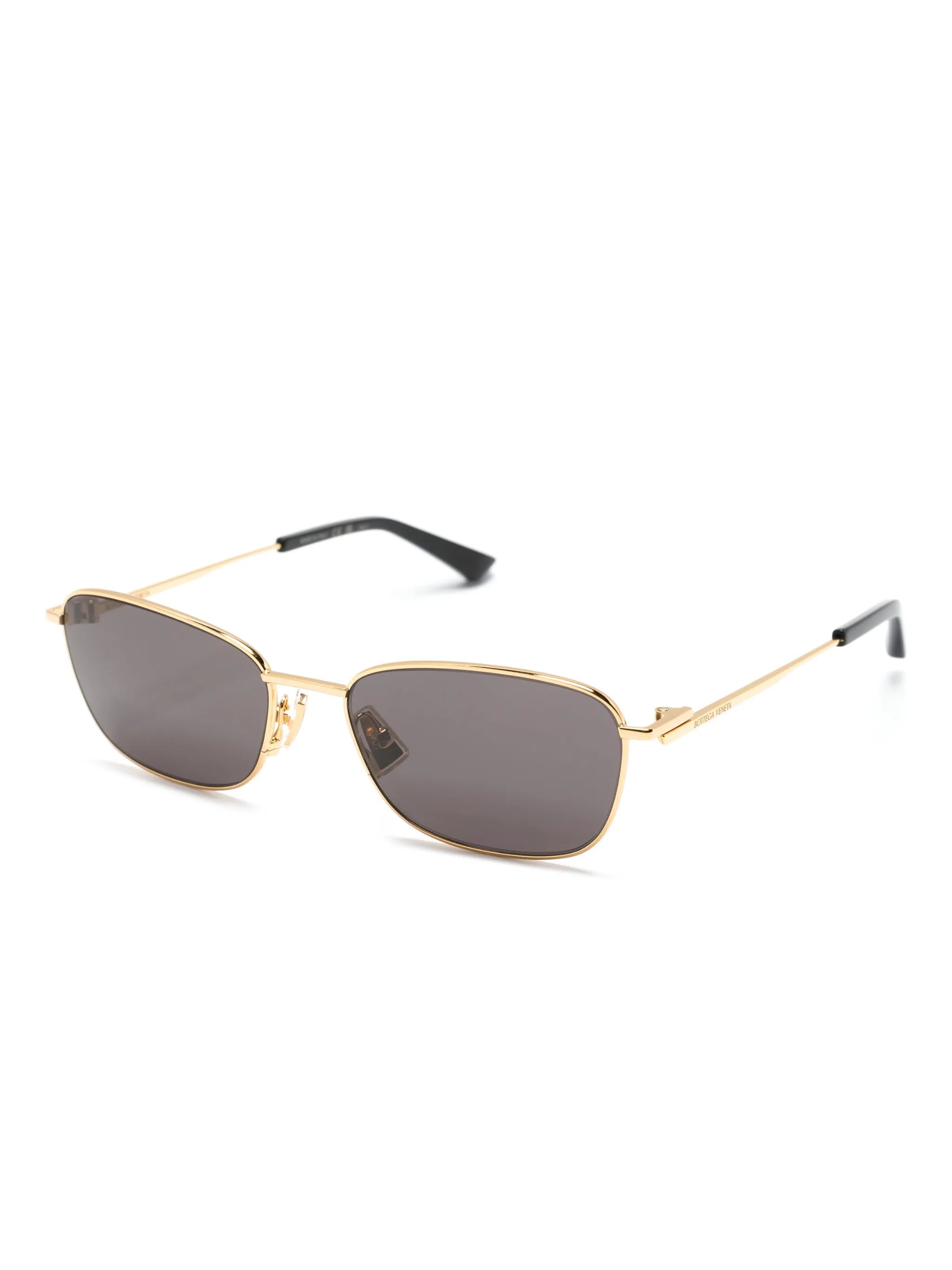 Uni Split Knot rectangle-frame sunglasses