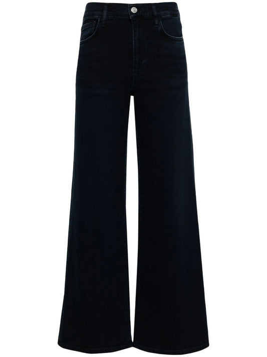 high-rise palazzo jeans