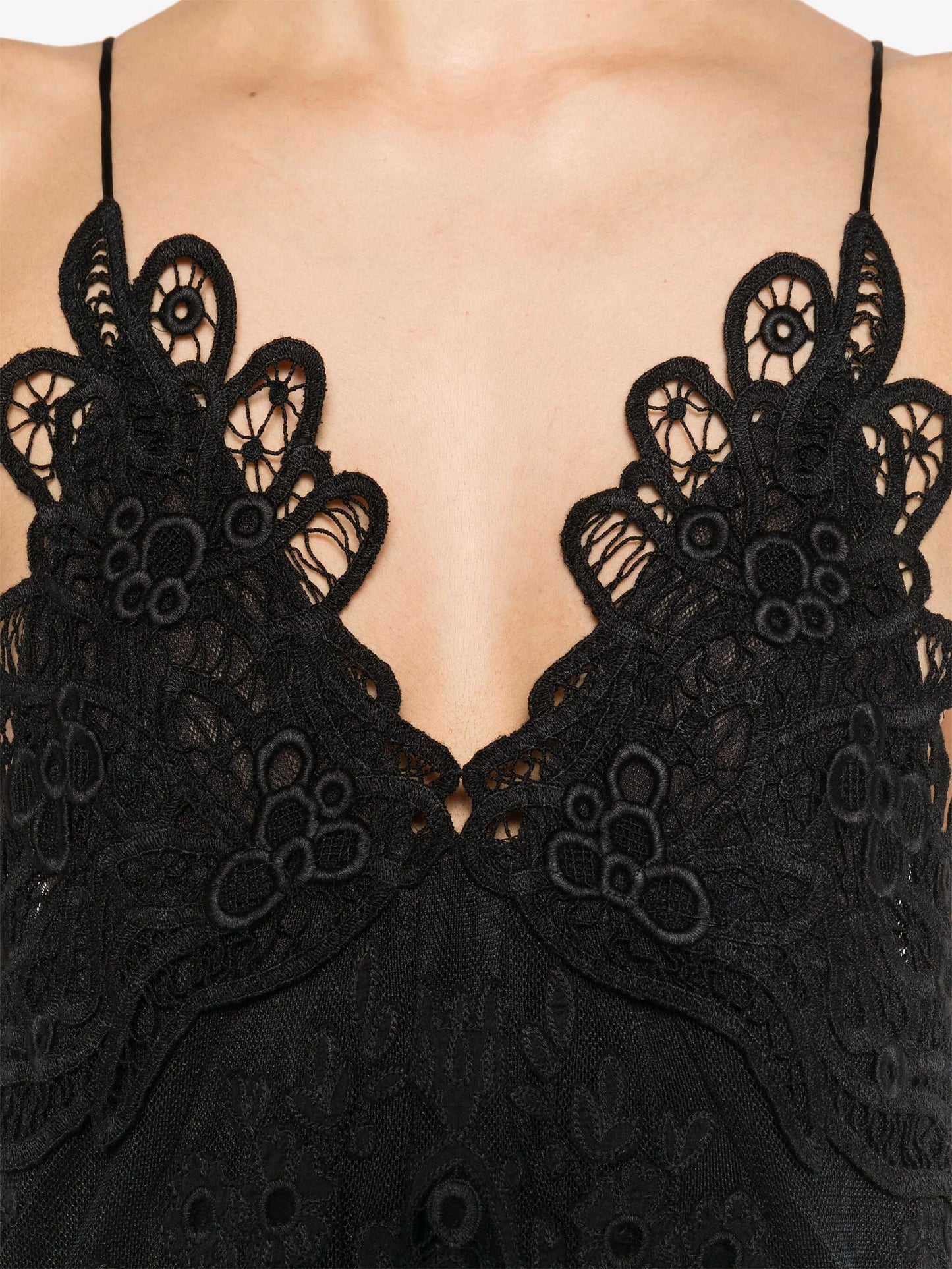 Virginia guipure-lace minidress