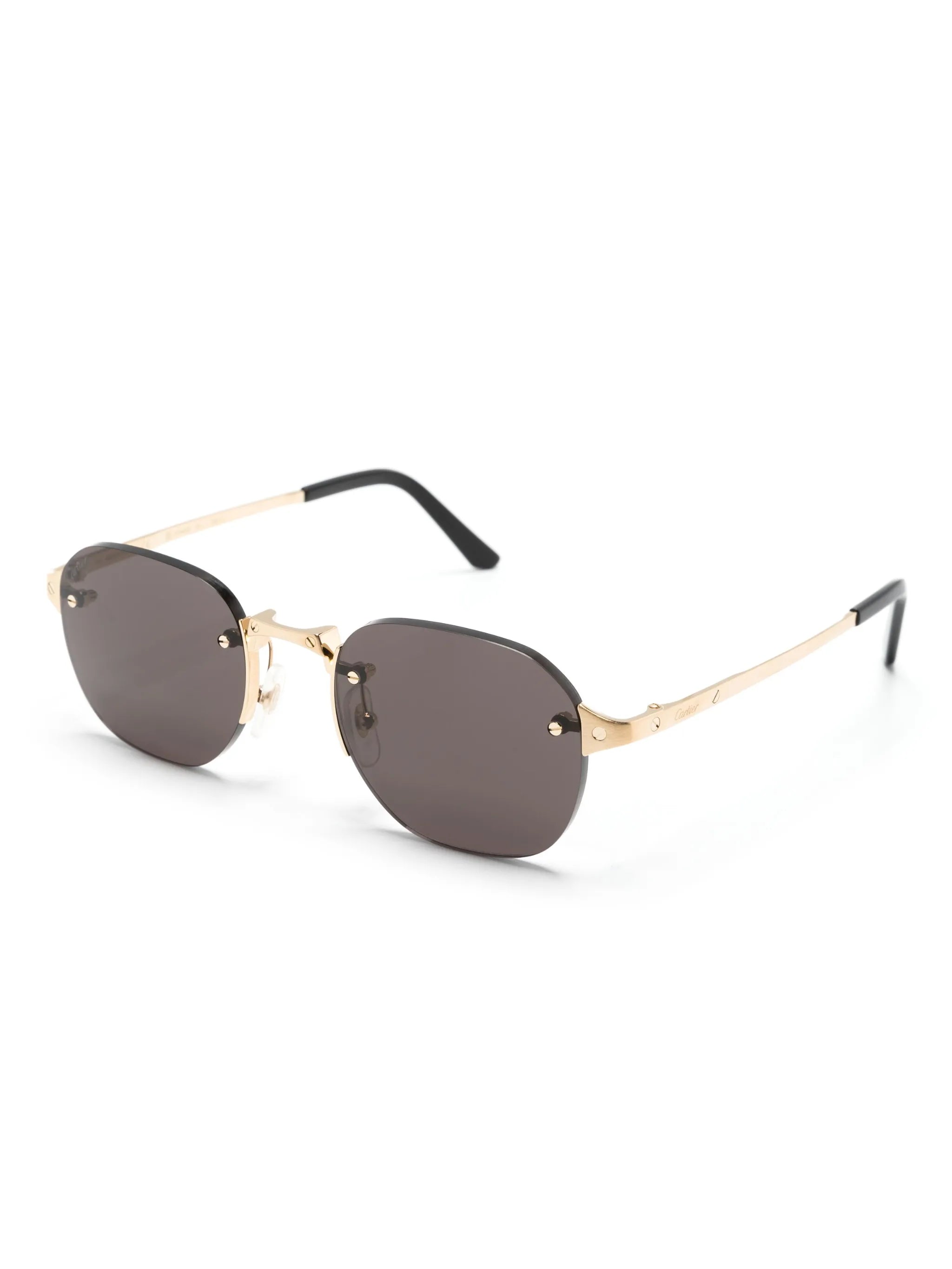 rimless square-frame sunglasses